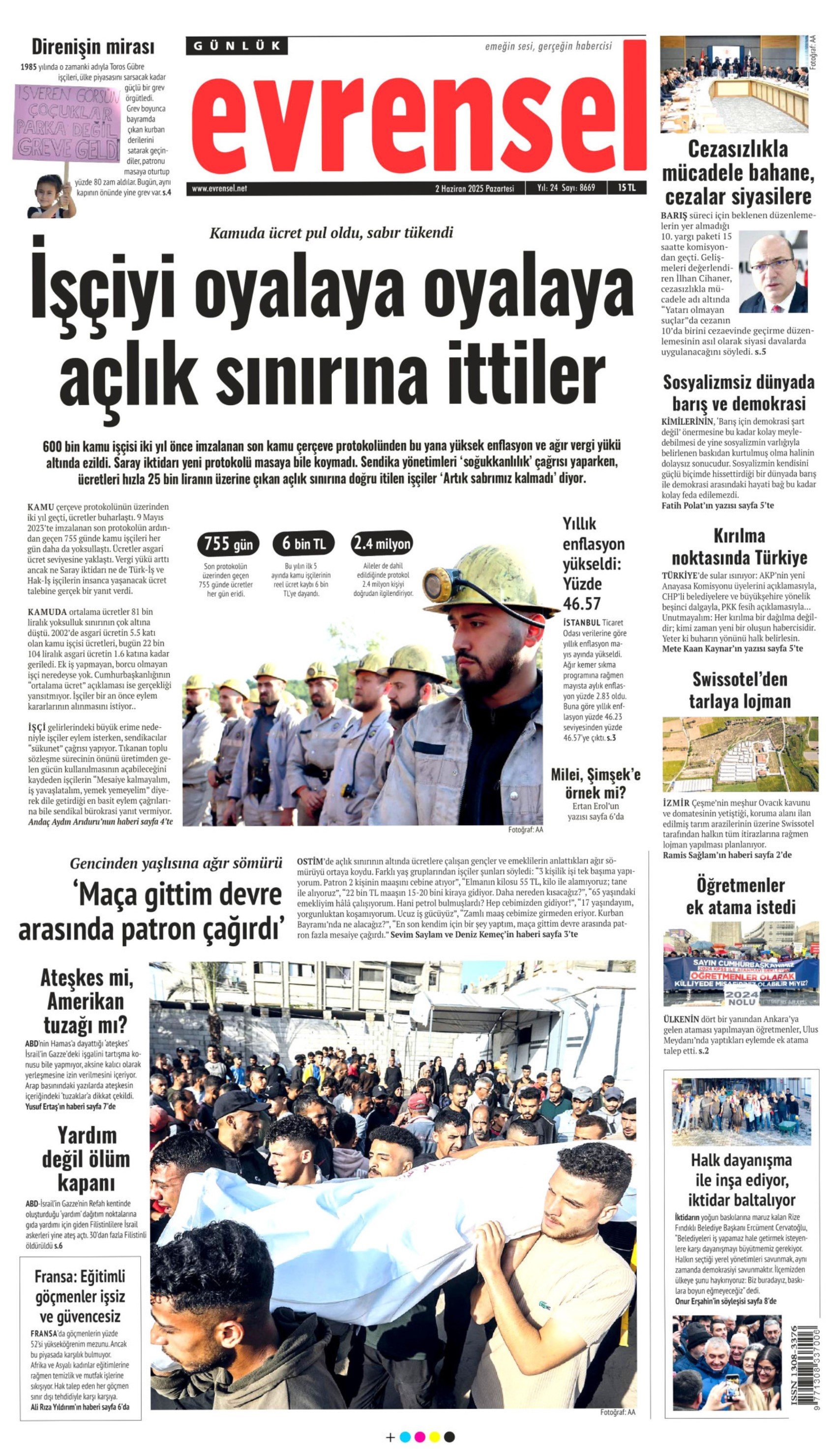 2 Haziran 2025 gazete manşetleri