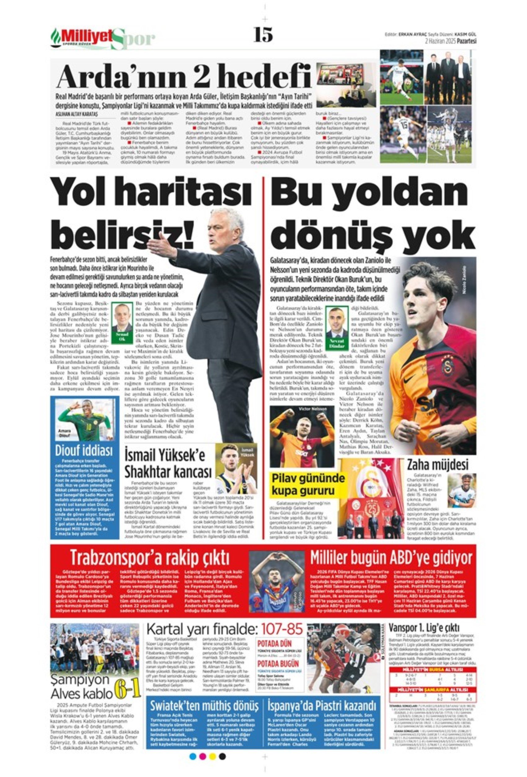 Sporda günün manşetleri: İtalyan basınından Osimhen iddiası: 'Galatasaray'ı unutmamak lazım'