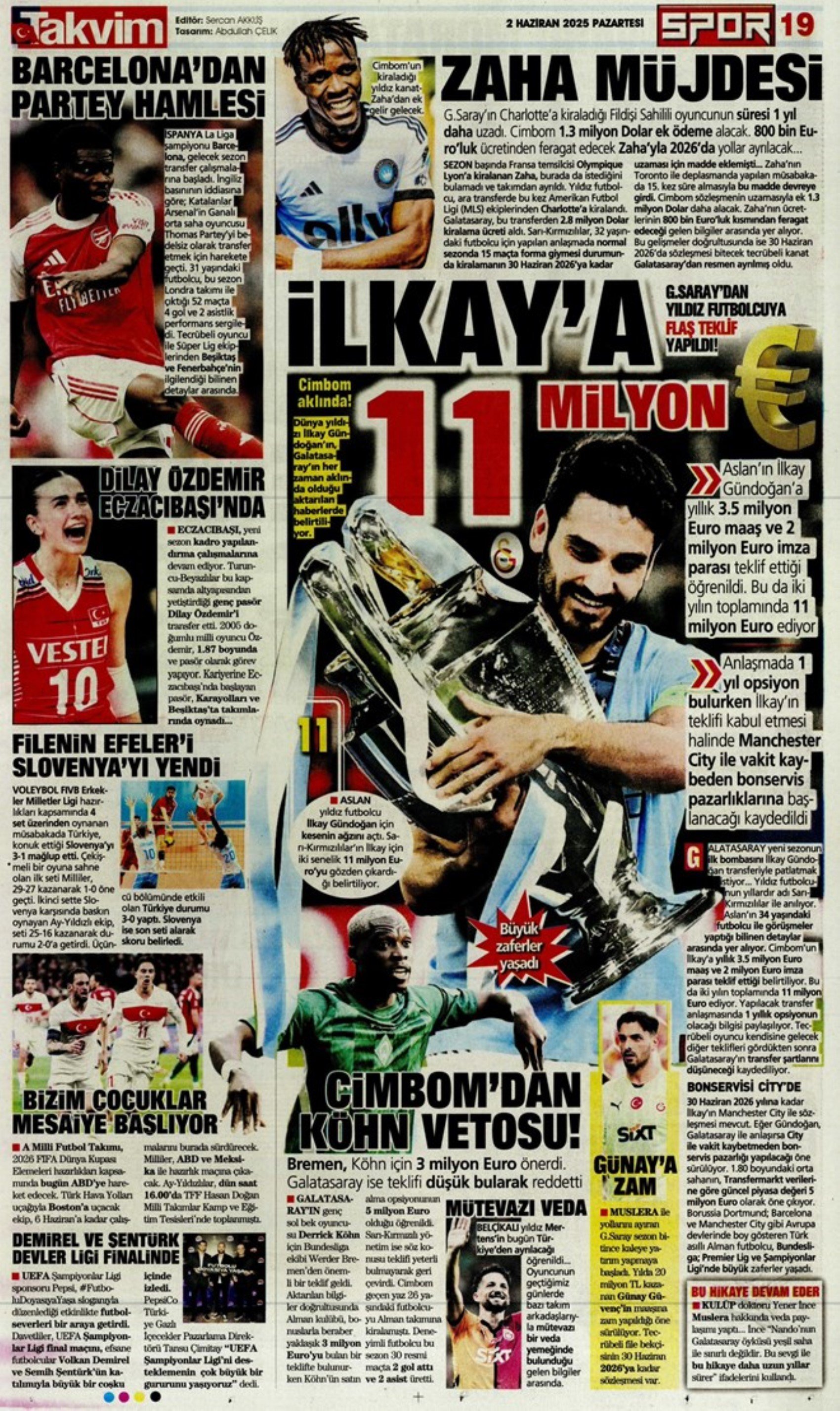 Sporda günün manşetleri: İtalyan basınından Osimhen iddiası: 'Galatasaray'ı unutmamak lazım'