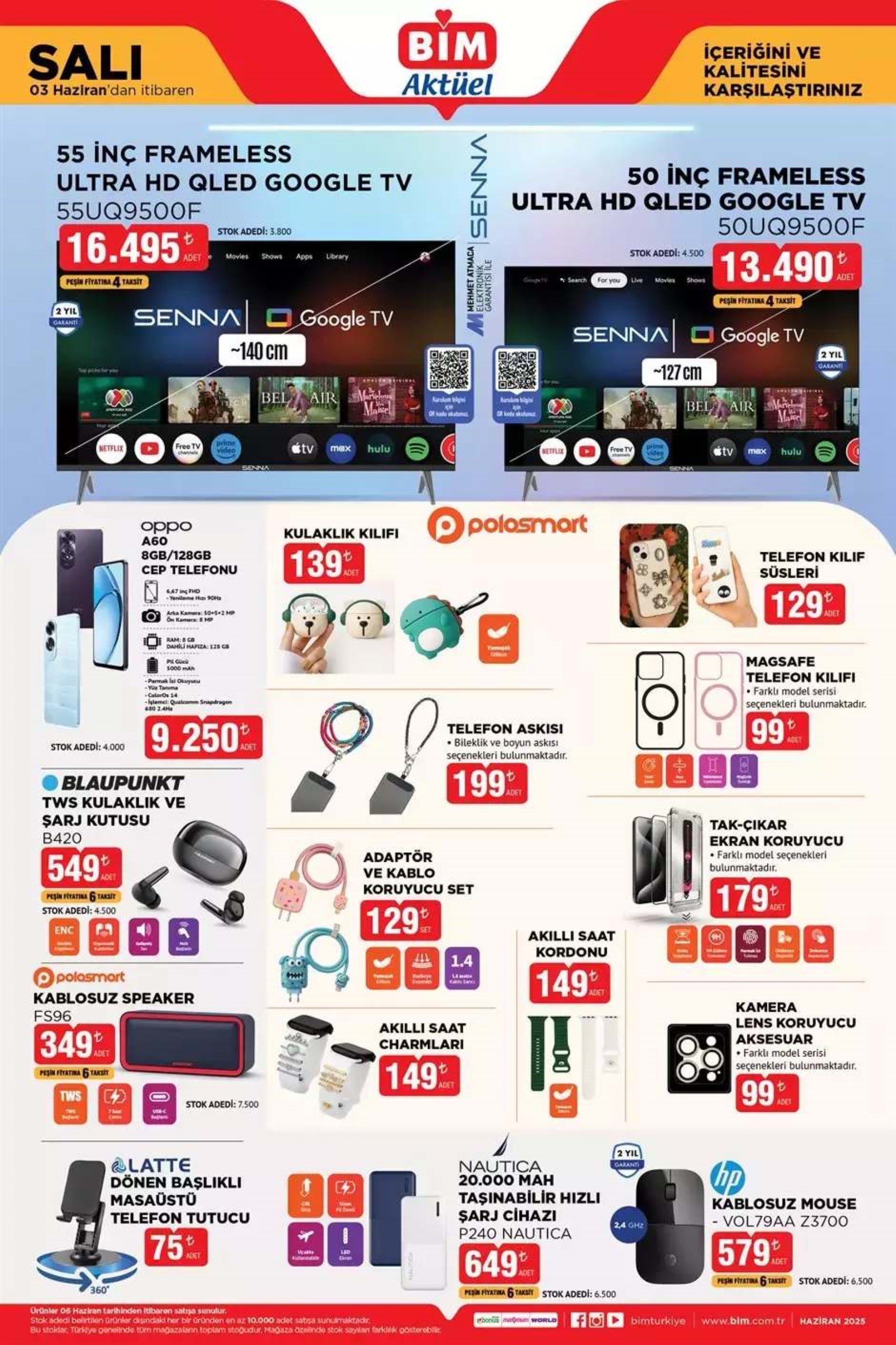 Bugün satışta! BİM Aktüel 3 Haziran kataloğu yayımlandı! Bu hafta BİM marketlere neler geliyor? İndirimde hangi ürünler var?