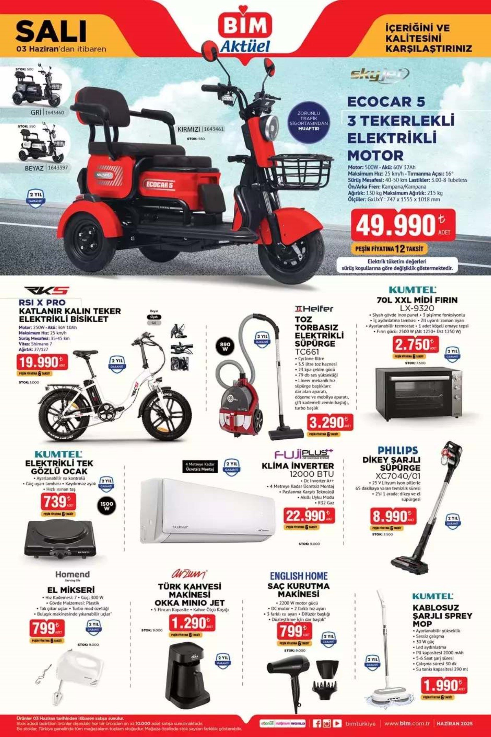 Bugün satışta! BİM Aktüel 3 Haziran kataloğu yayımlandı! Bu hafta BİM marketlere neler geliyor? İndirimde hangi ürünler var?