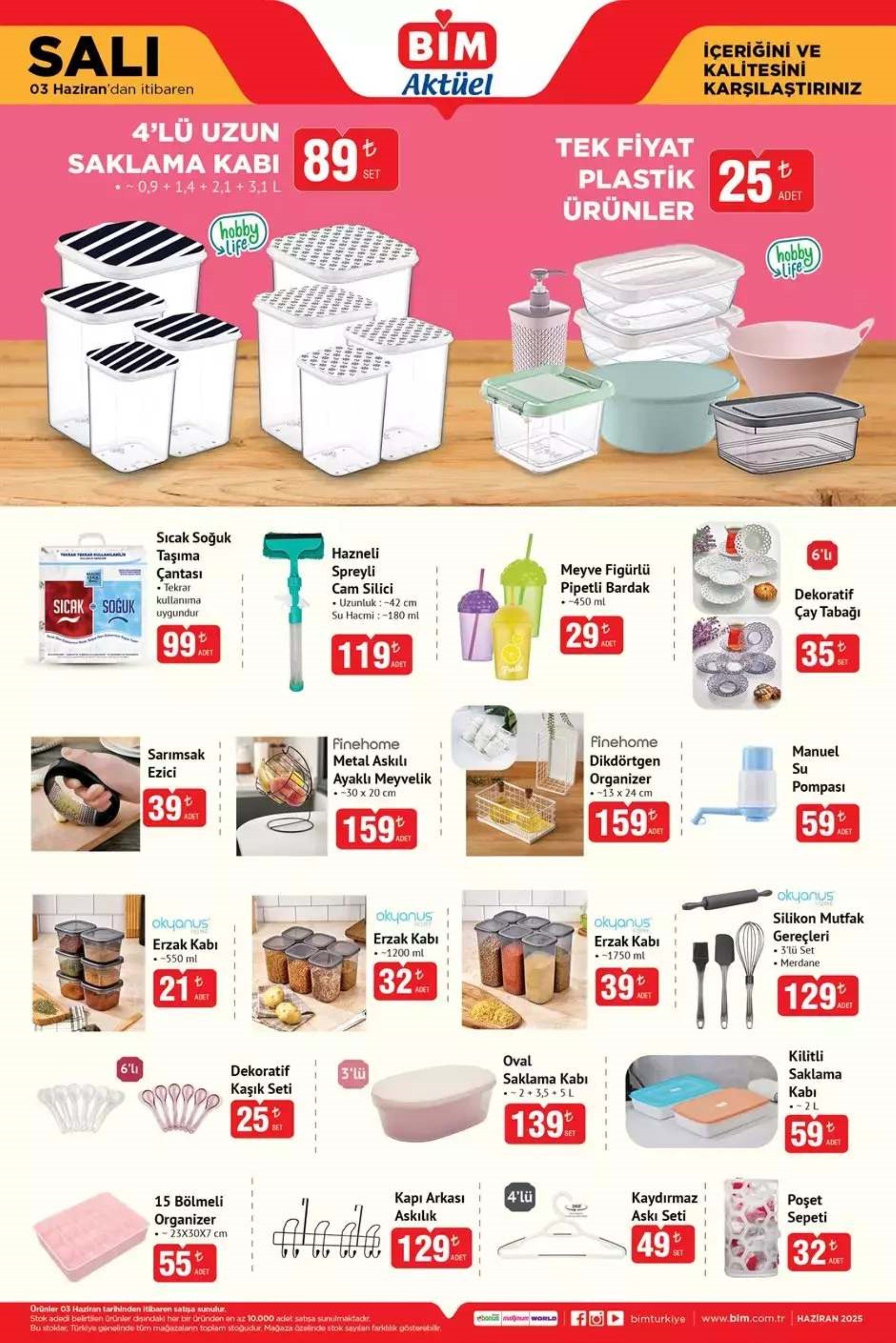 Bugün satışta! BİM Aktüel 3 Haziran kataloğu yayımlandı! Bu hafta BİM marketlere neler geliyor? İndirimde hangi ürünler var?