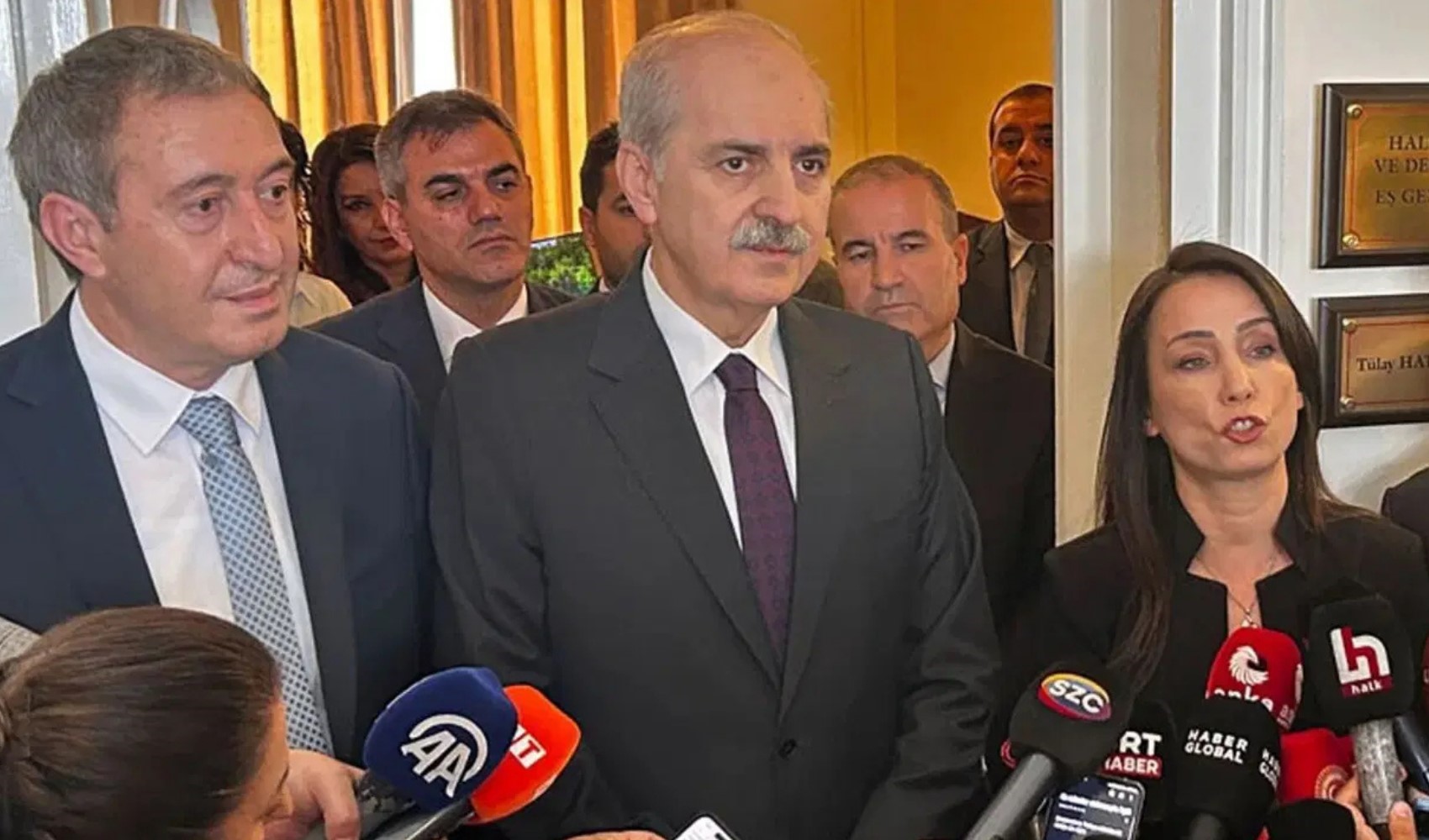 Numan Kurtulmuş’tan DEM Parti’ye kritik ziyaret: Gündemde 10. Yargı Paketi var