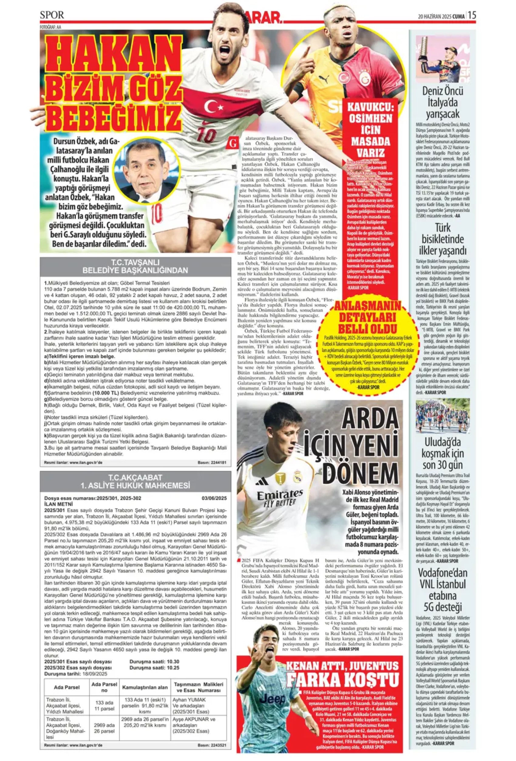Sporda günün manşetleri... Transfer sorusunu yanıtladı: 'Osimhen'i bekliyoruz'