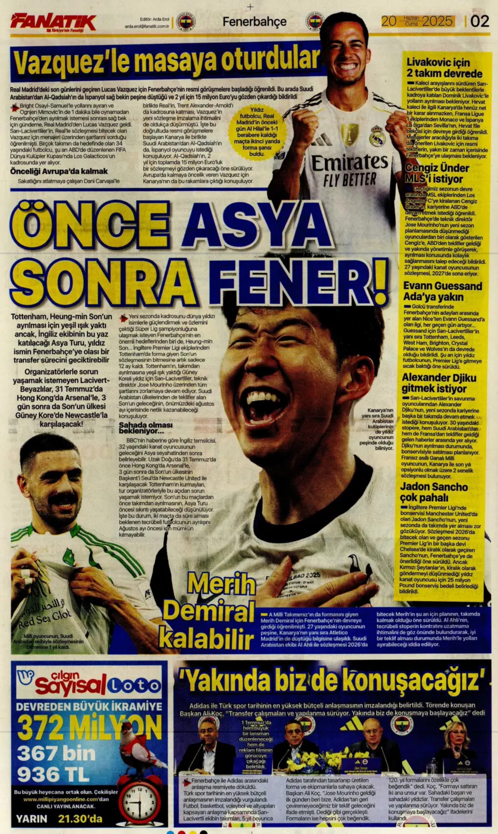 Sporda günün manşetleri... Transfer sorusunu yanıtladı: 'Osimhen'i bekliyoruz'