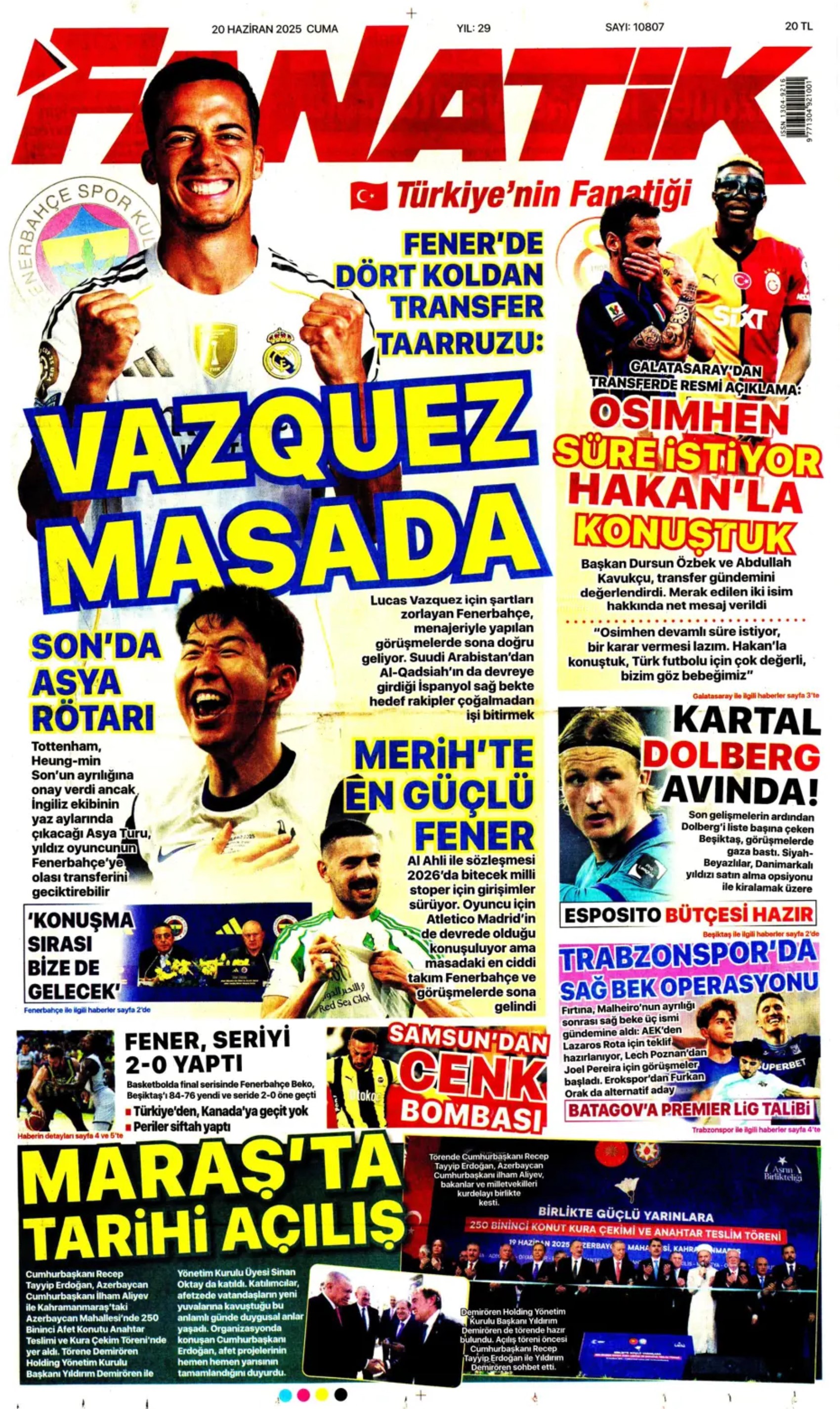 Sporda günün manşetleri... Transfer sorusunu yanıtladı: 'Osimhen'i bekliyoruz'