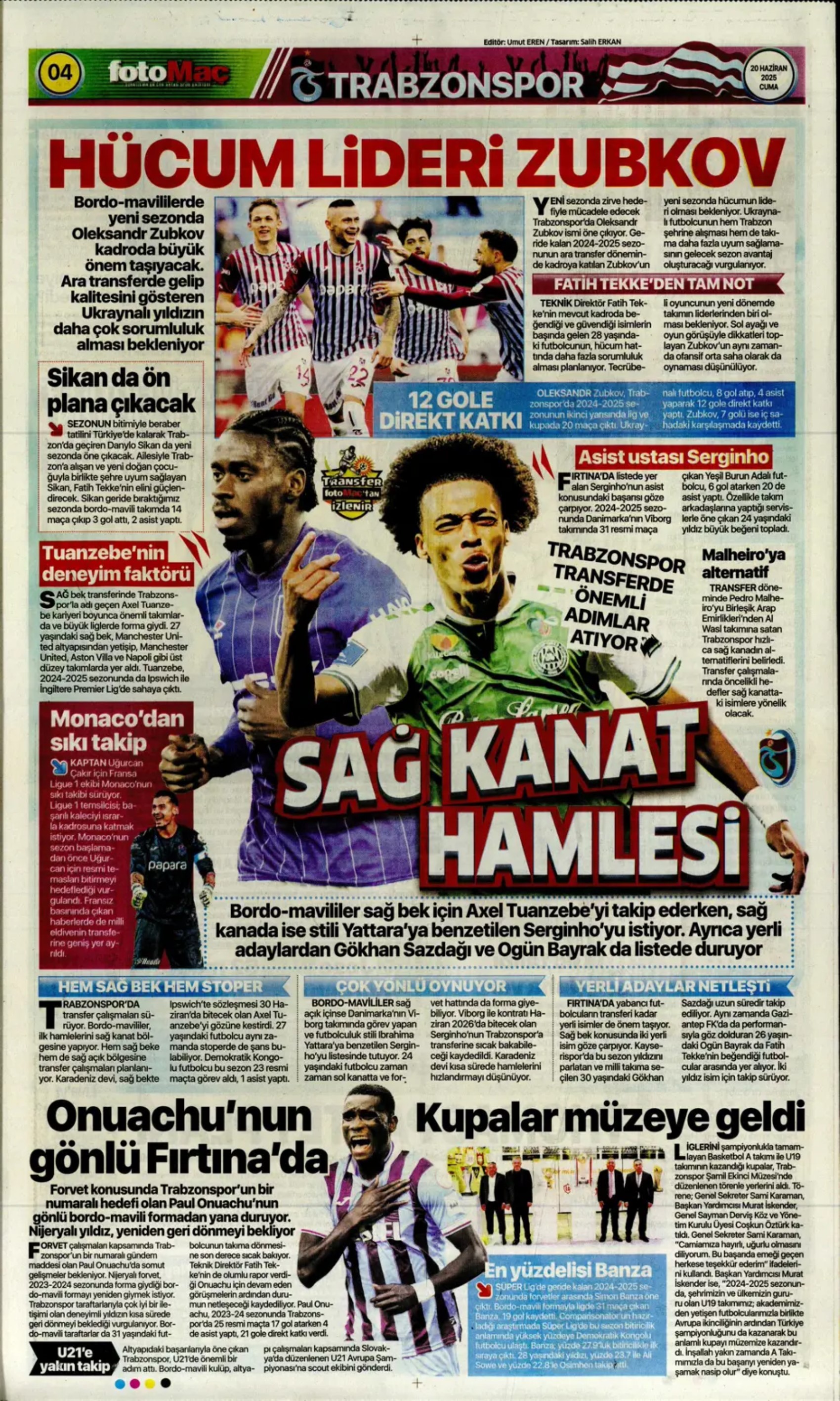 Sporda günün manşetleri... Transfer sorusunu yanıtladı: 'Osimhen'i bekliyoruz'