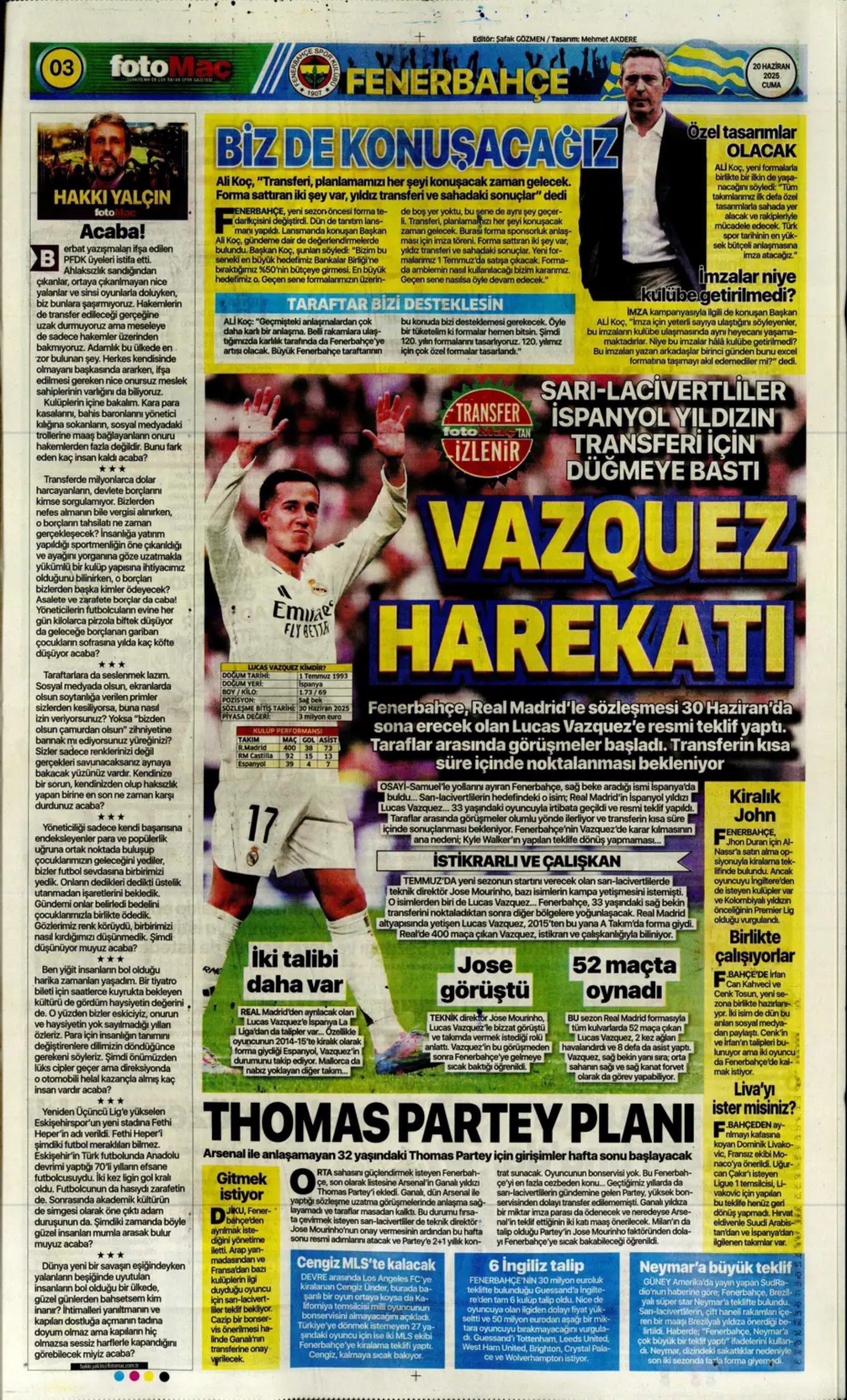 Sporda günün manşetleri... Transfer sorusunu yanıtladı: 'Osimhen'i bekliyoruz'