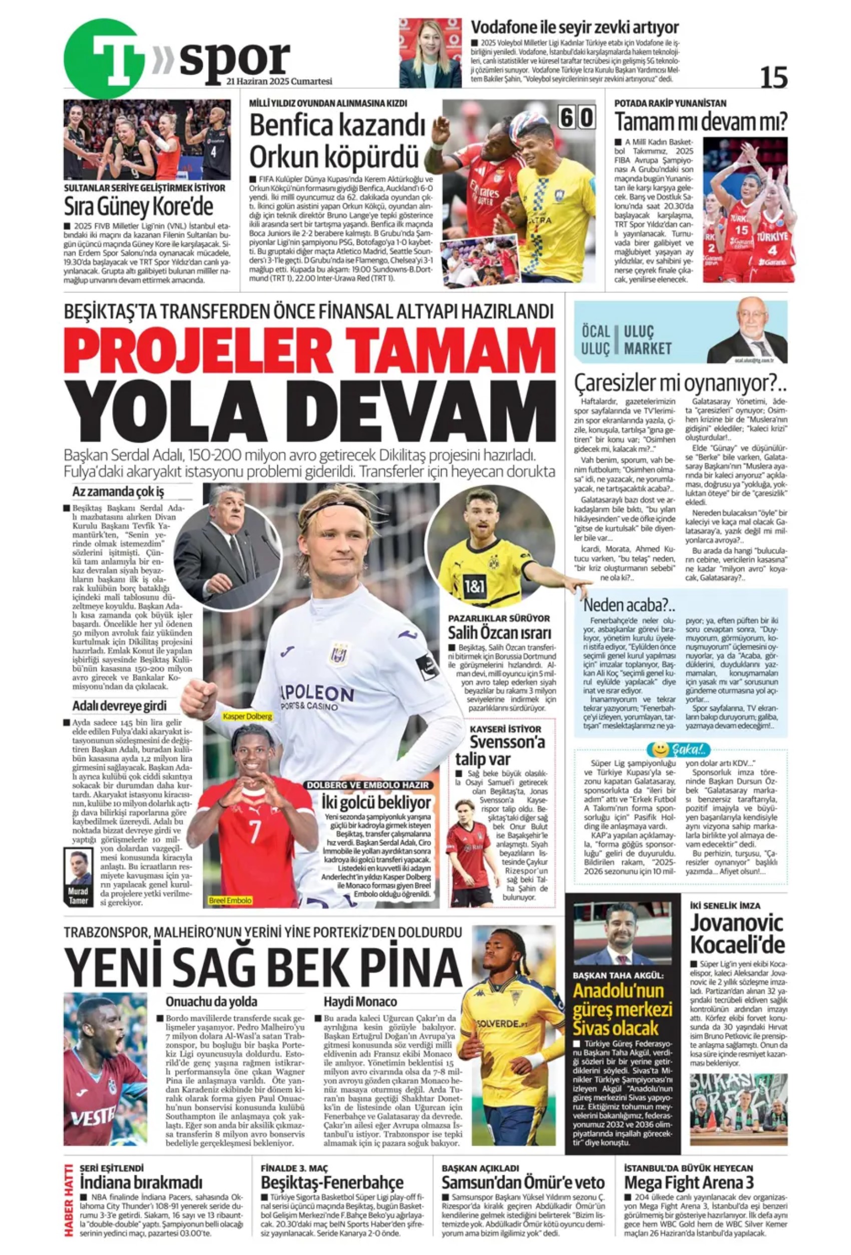 Sporda günün manşetleri... Hakan Çalhanoğlu masada, Osimhen'de karar haftası: Fenerbahçe Brezilyalı yıldızı renklerine katıyor
