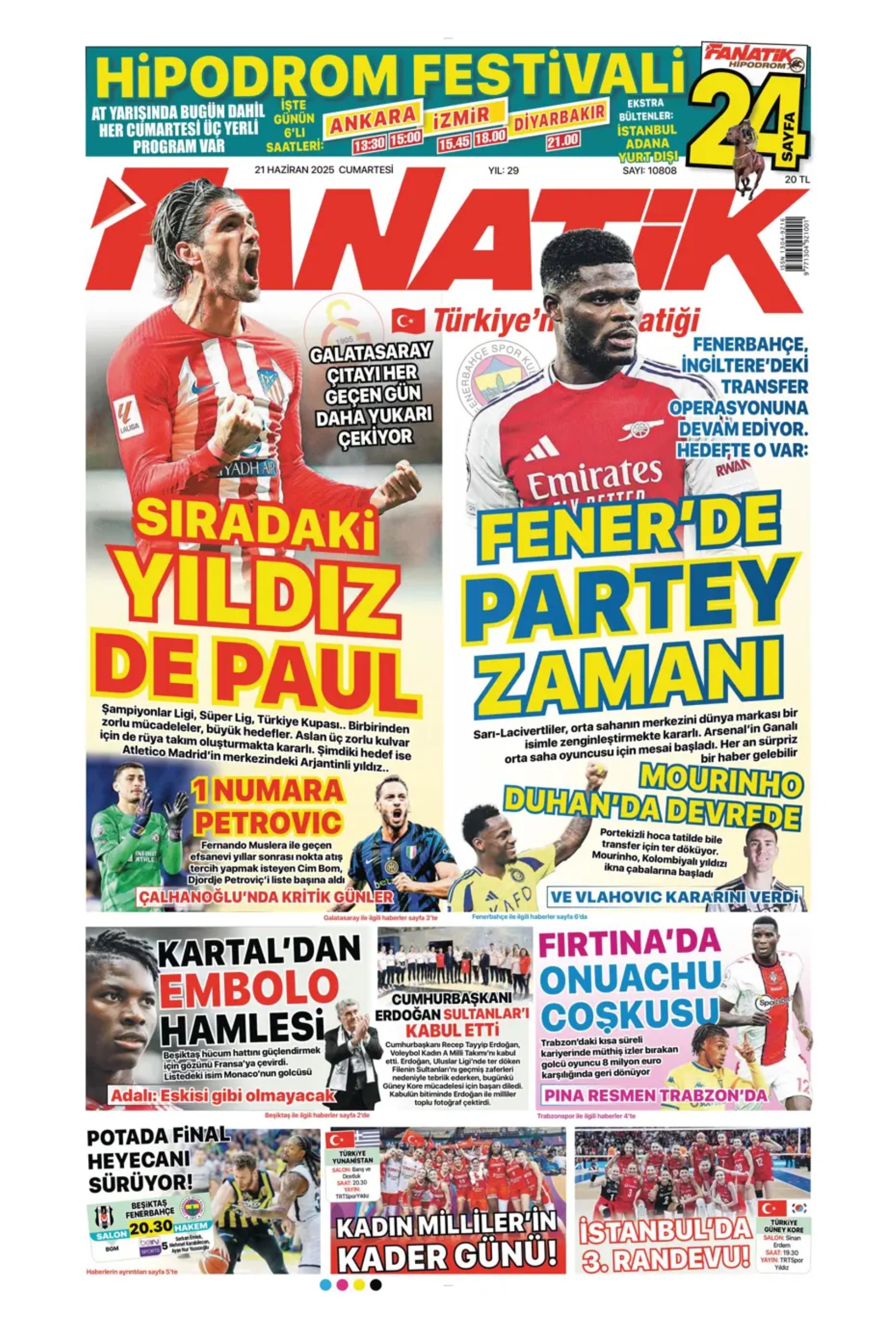Sporda günün manşetleri... Hakan Çalhanoğlu masada, Osimhen'de karar haftası: Fenerbahçe Brezilyalı yıldızı renklerine katıyor