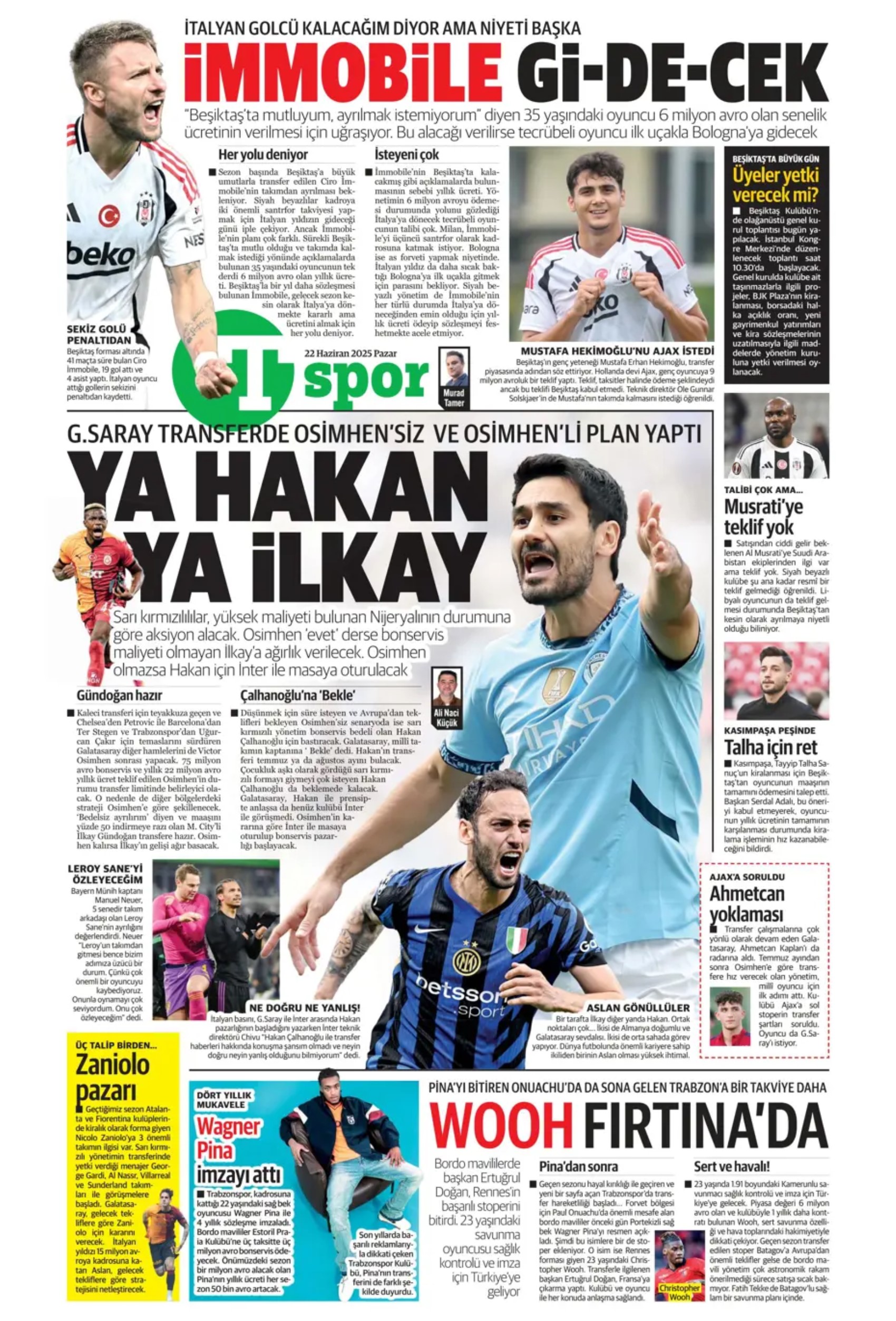 Sporda günün manşetleri... Galatasaray'da ilgileniyordu: Fenerbahçe Jonathan David bombasını patlatıyor! İlkay'da sona doğru