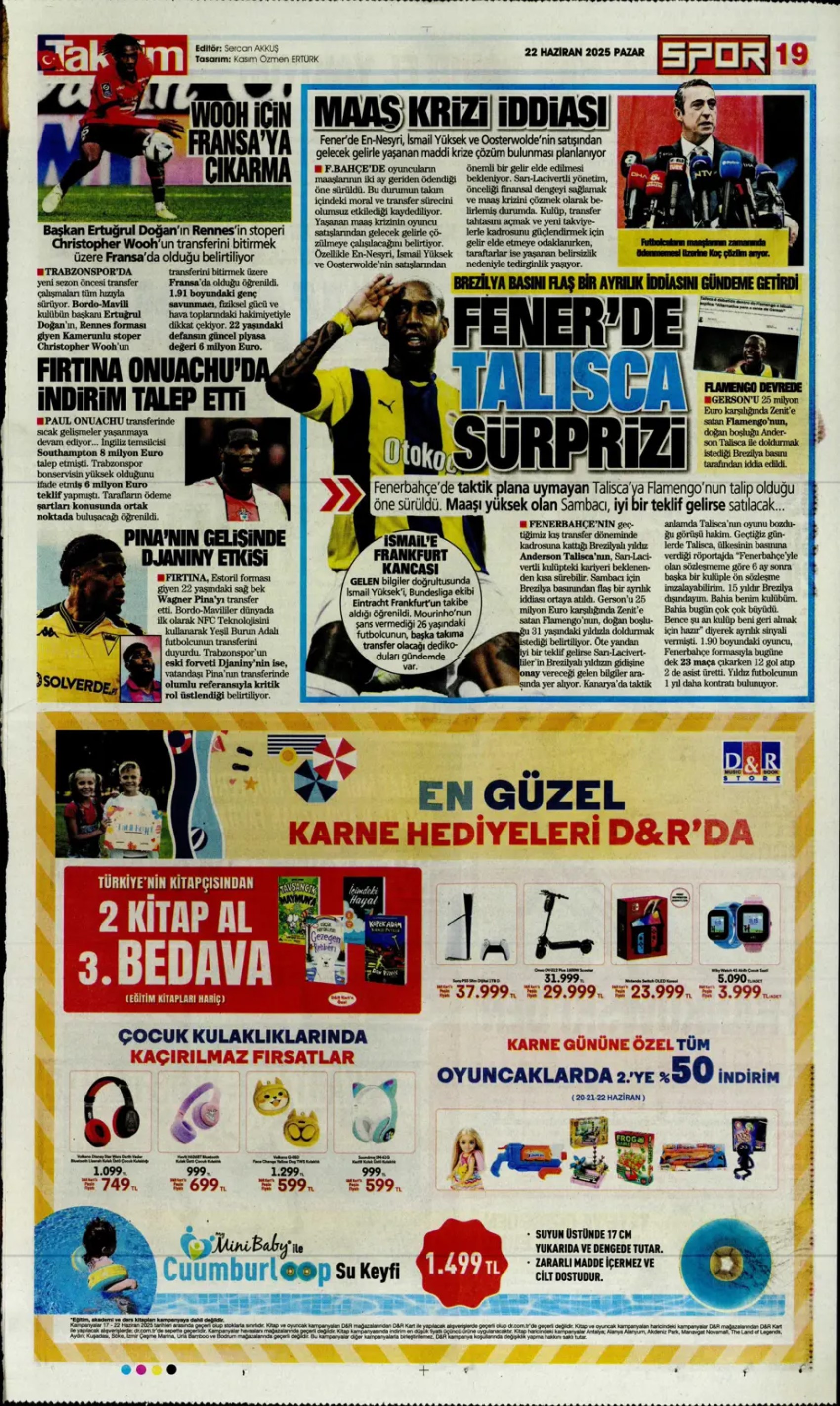 Sporda günün manşetleri... Galatasaray'da ilgileniyordu: Fenerbahçe Jonathan David bombasını patlatıyor! İlkay'da sona doğru