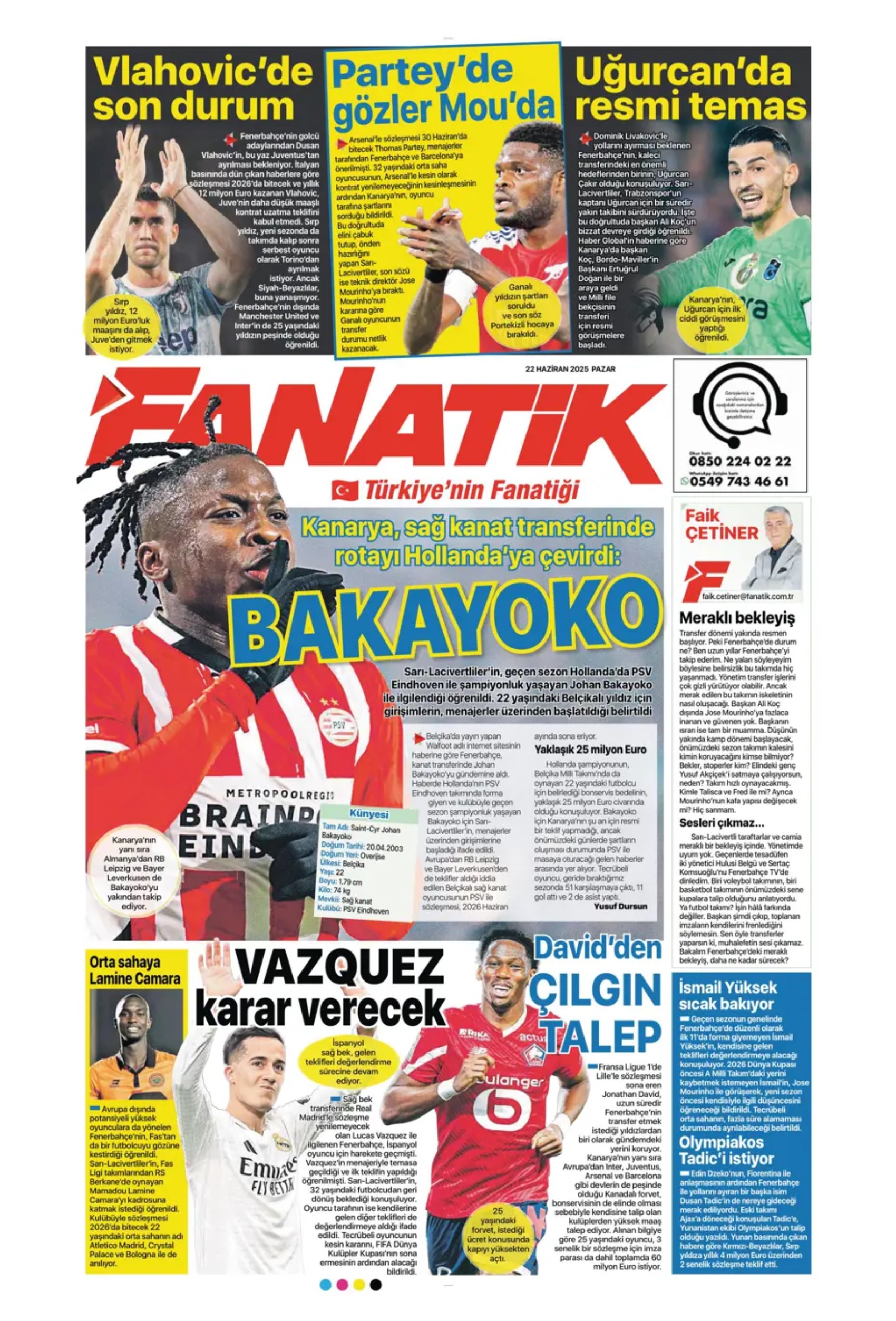 Sporda günün manşetleri... Galatasaray'da ilgileniyordu: Fenerbahçe Jonathan David bombasını patlatıyor! İlkay'da sona doğru