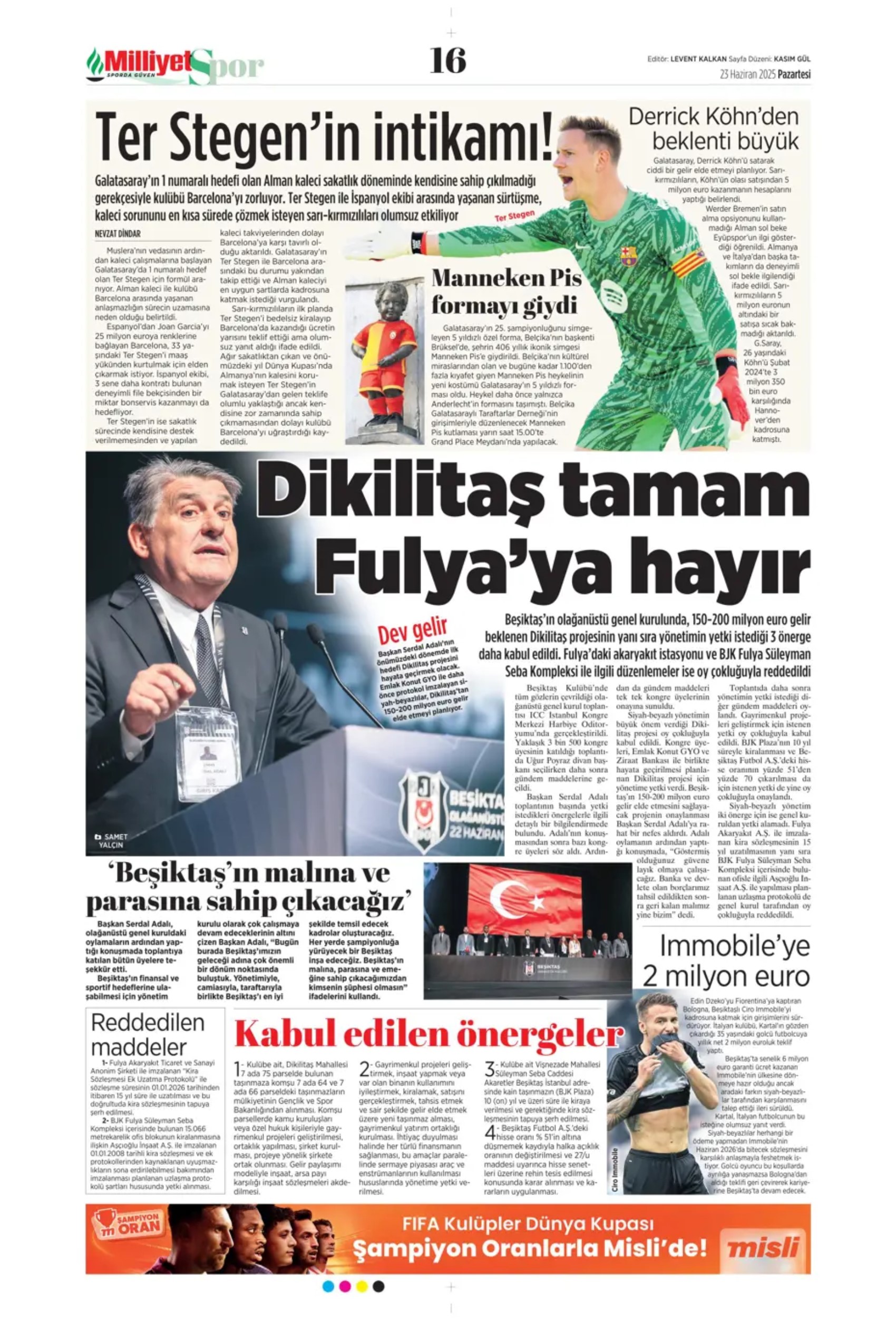 Sporda günün manşetleri... Jadon Sancho'ya sıcak temas: Kaleci için 3 aday