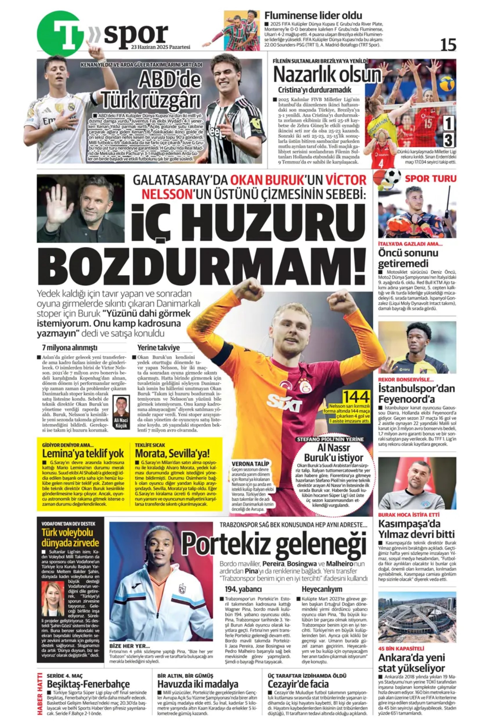Sporda günün manşetleri... Jadon Sancho'ya sıcak temas: Kaleci için 3 aday