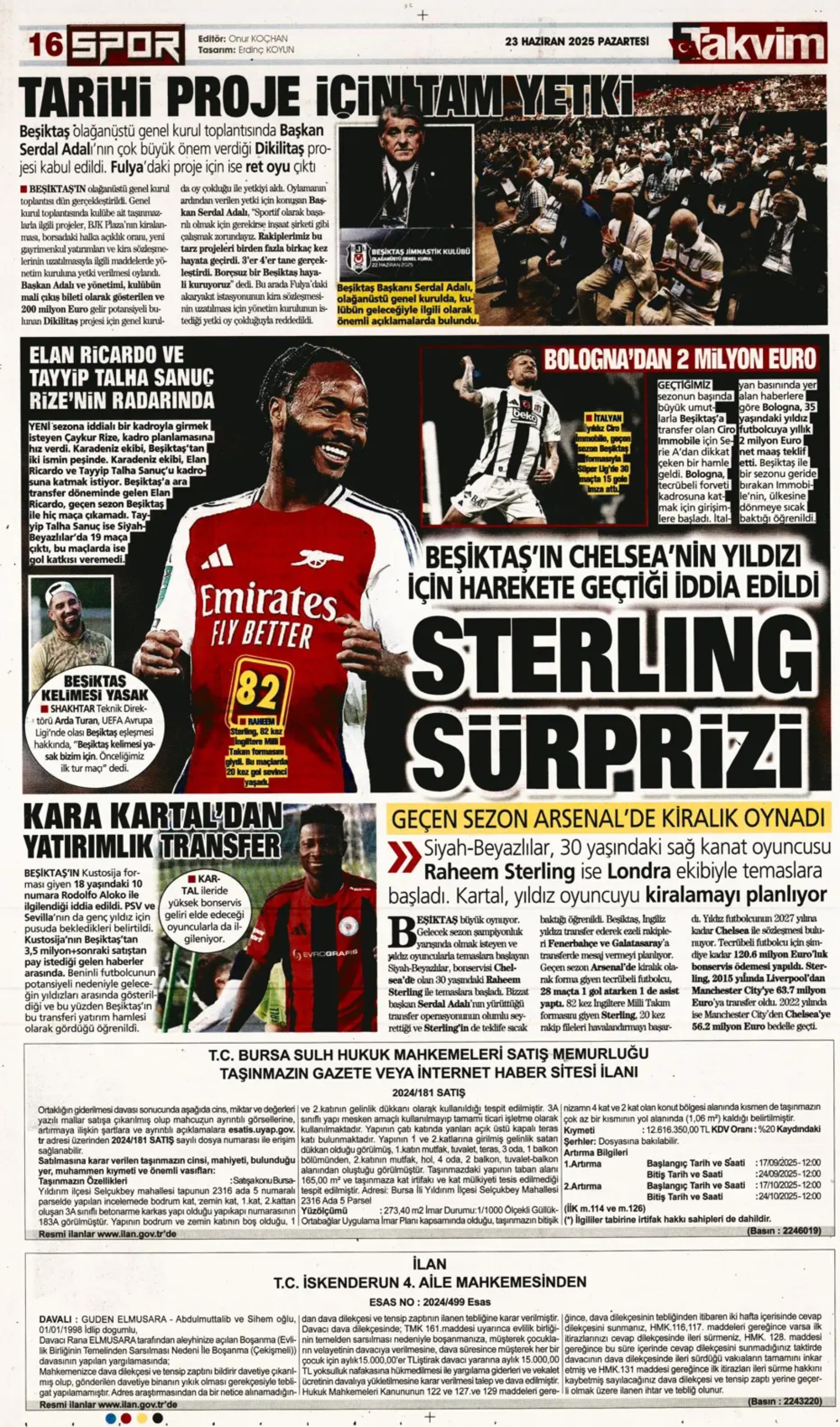Sporda günün manşetleri... Jadon Sancho'ya sıcak temas: Kaleci için 3 aday