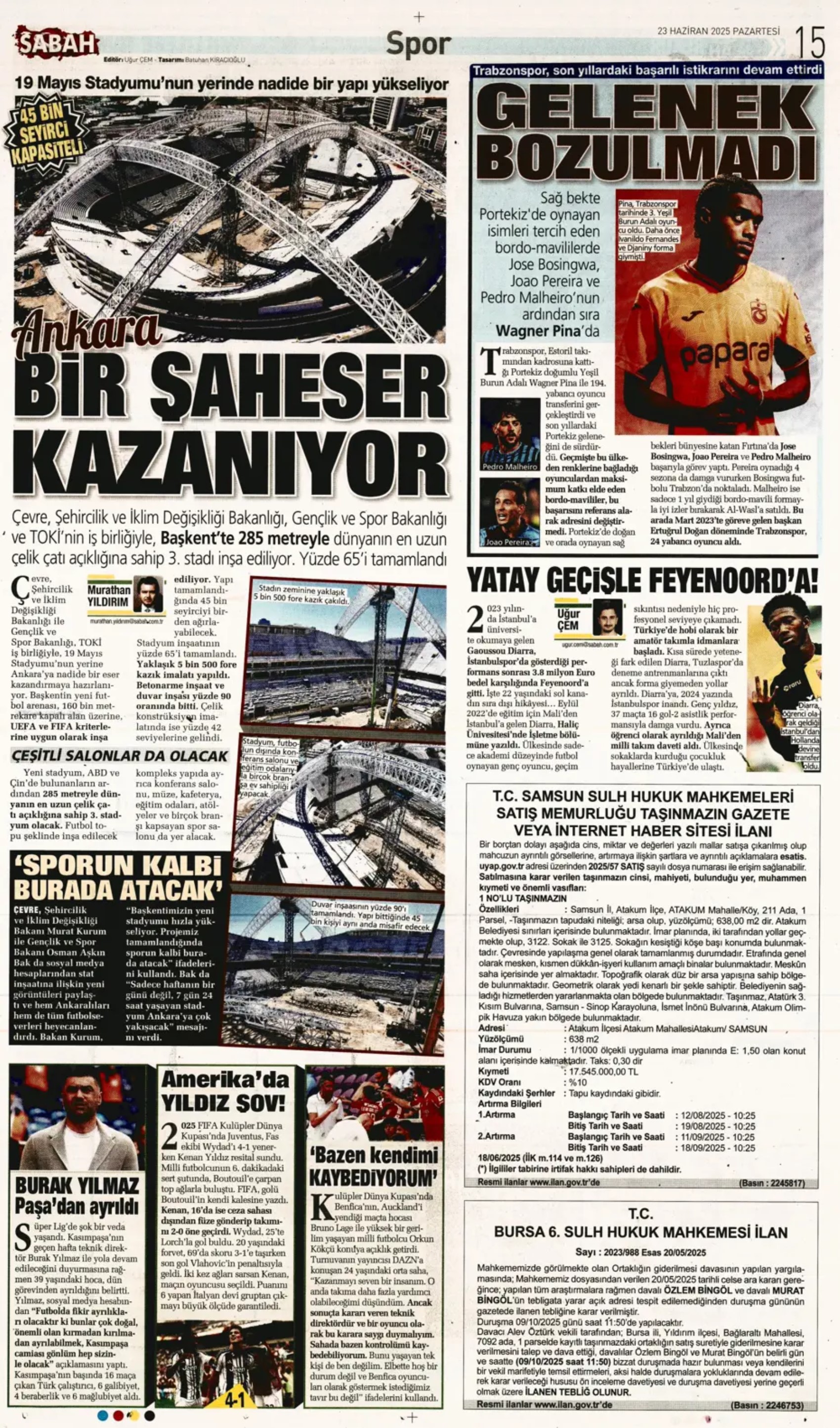 Sporda günün manşetleri... Jadon Sancho'ya sıcak temas: Kaleci için 3 aday