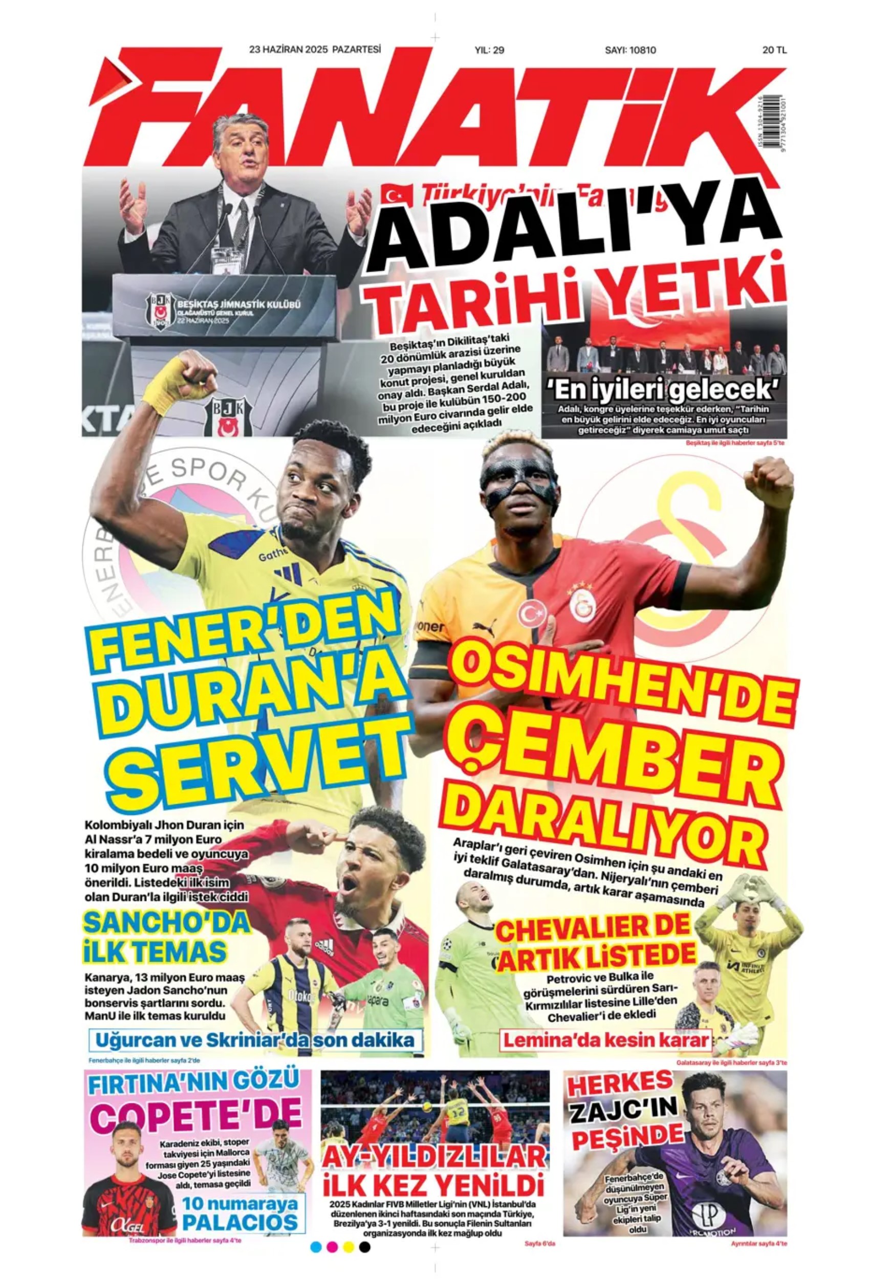 Sporda günün manşetleri... Jadon Sancho'ya sıcak temas: Kaleci için 3 aday