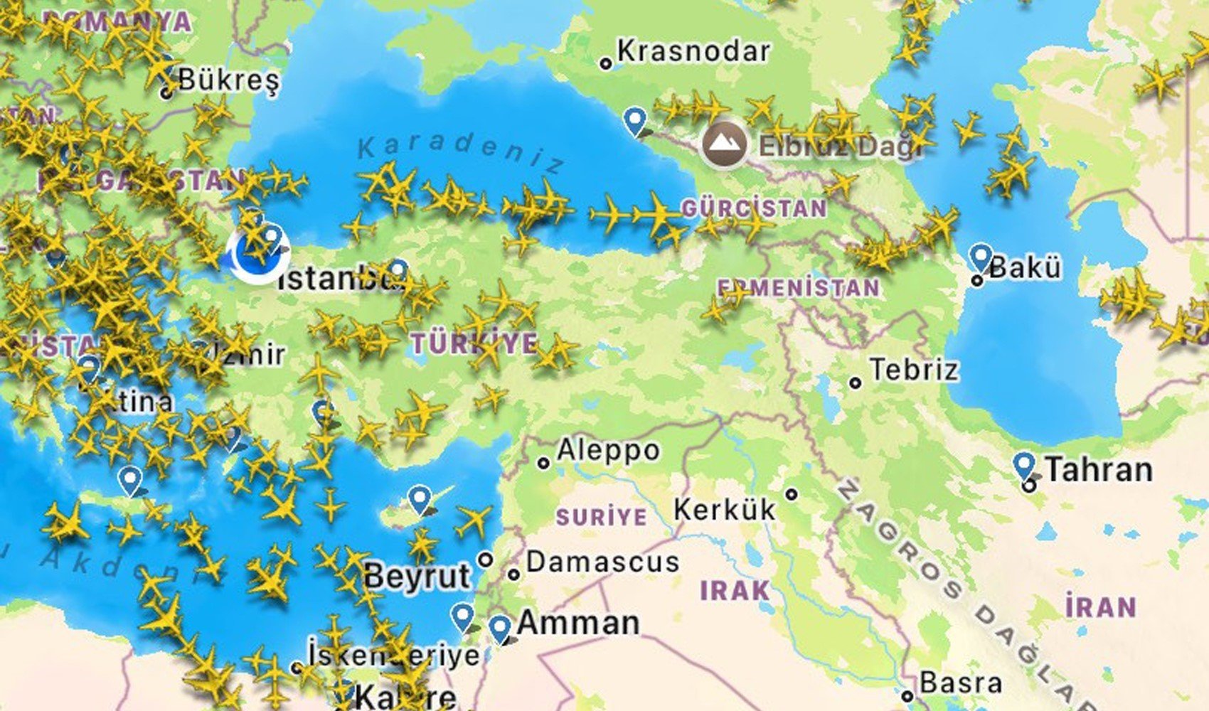 Katar hava sahasının kapanmasıyla uçaklar Türkiye’ye yönlendirildi