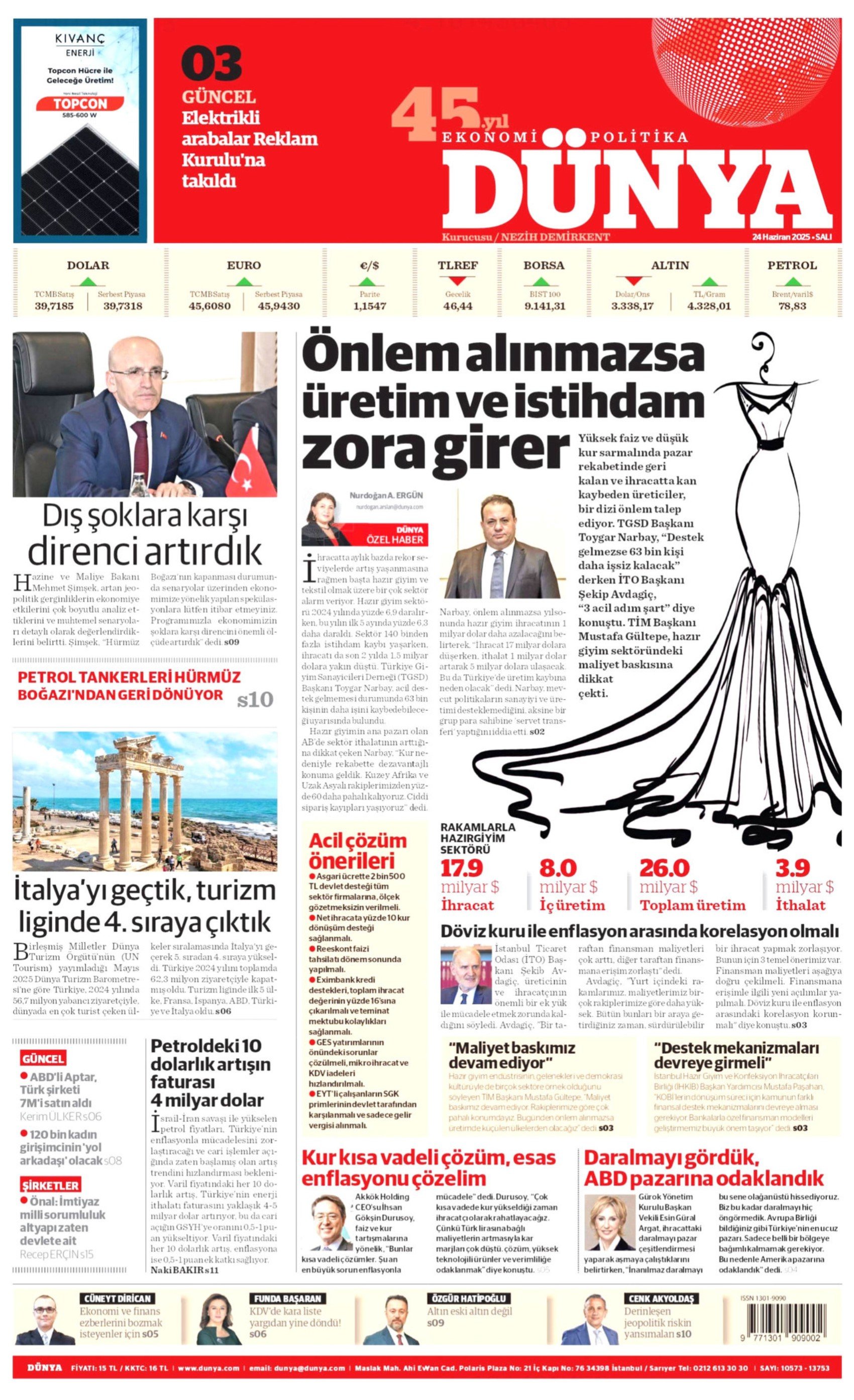 24 Haziran 2025 gazete manşetleri... Orta Doğu'da tansiyon yüksek: 'Kuşatılıyoruz'