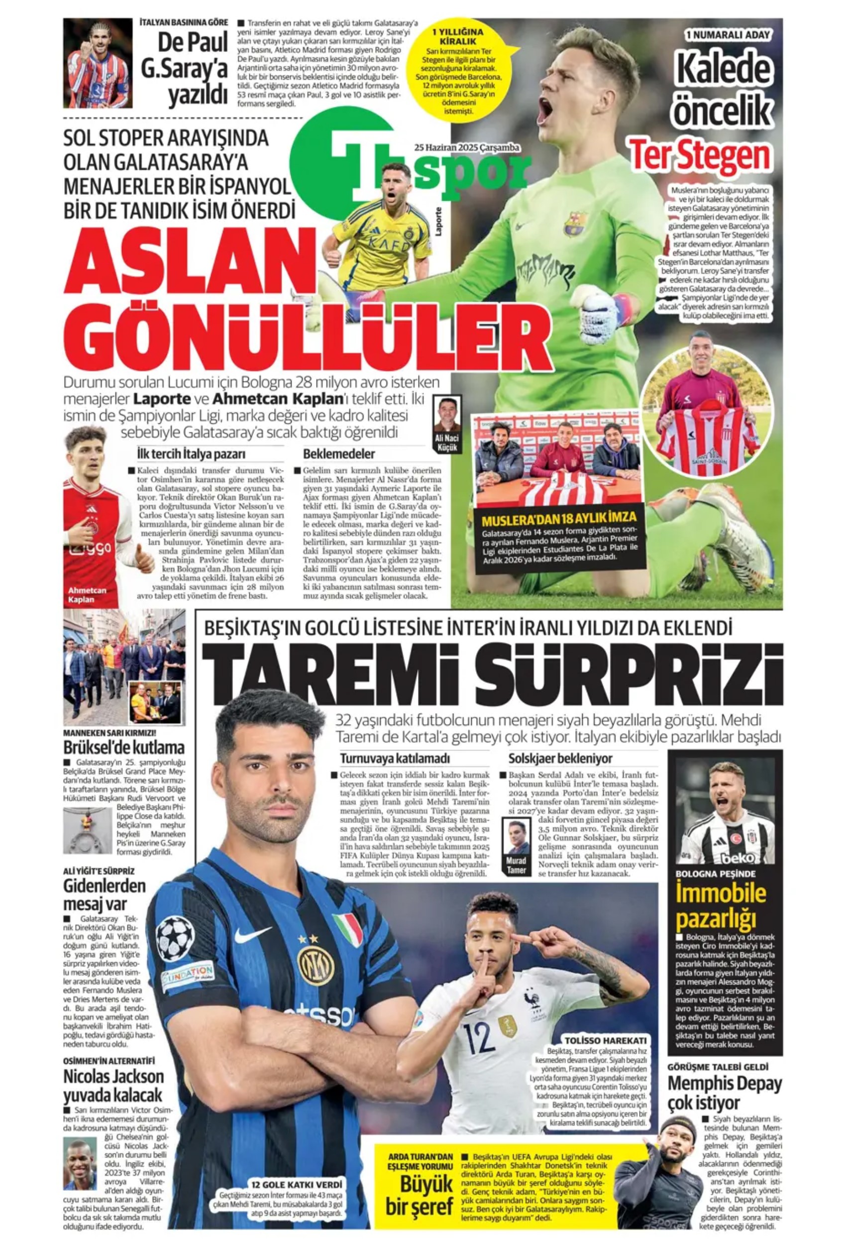 Sporda günün manşetleri: Fenerbahçe'de 1 Temmuz hazırlığı: İngiliz anahtarı Jadon Sancho geliyor