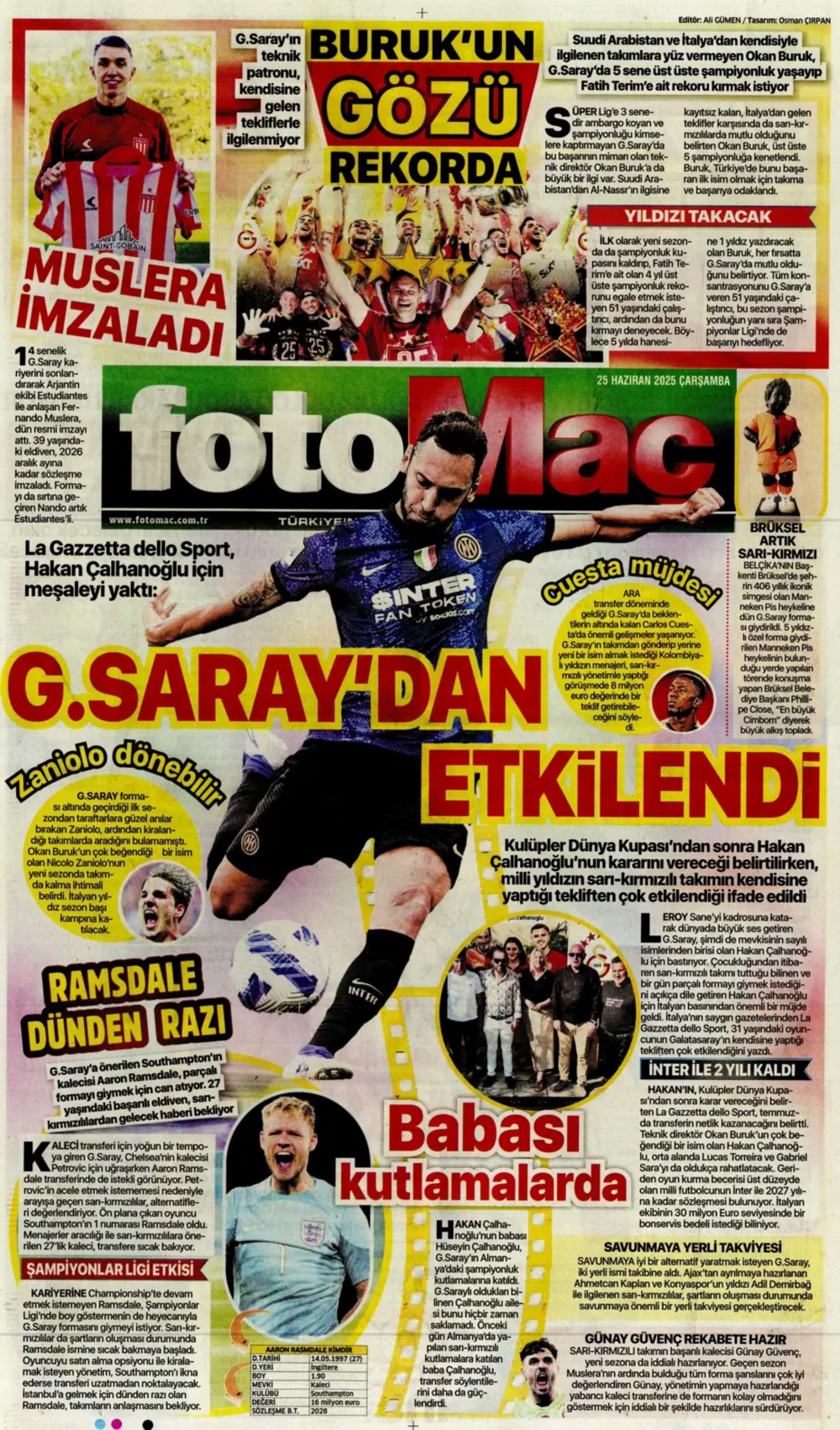 Sporda günün manşetleri: Fenerbahçe'de 1 Temmuz hazırlığı: İngiliz anahtarı Jadon Sancho geliyor