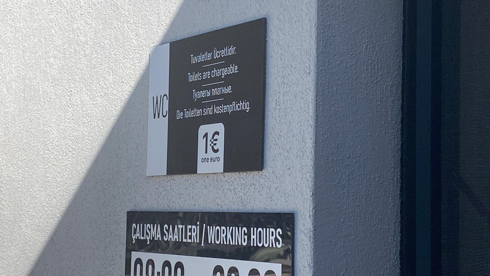 Euro üzerinden tuvalet ücreti