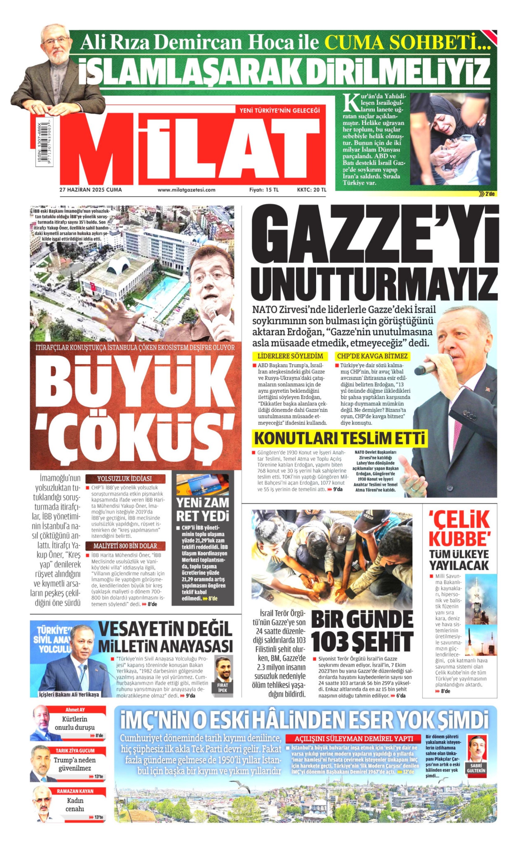 Gazete manşetleri: Sadece Kurultay değil, CHP topyekün hedefte