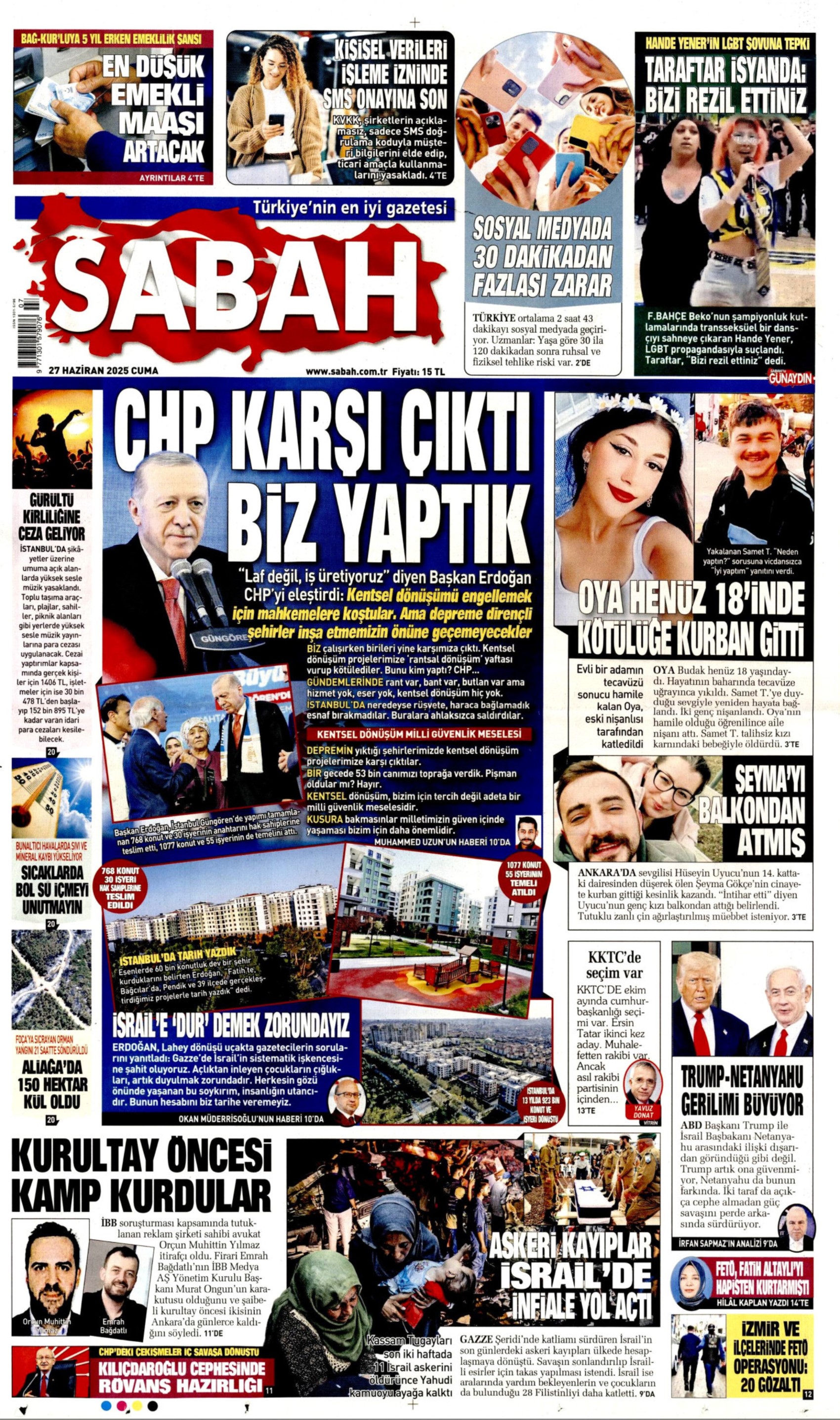 Gazete manşetleri: Sadece Kurultay değil, CHP topyekün hedefte
