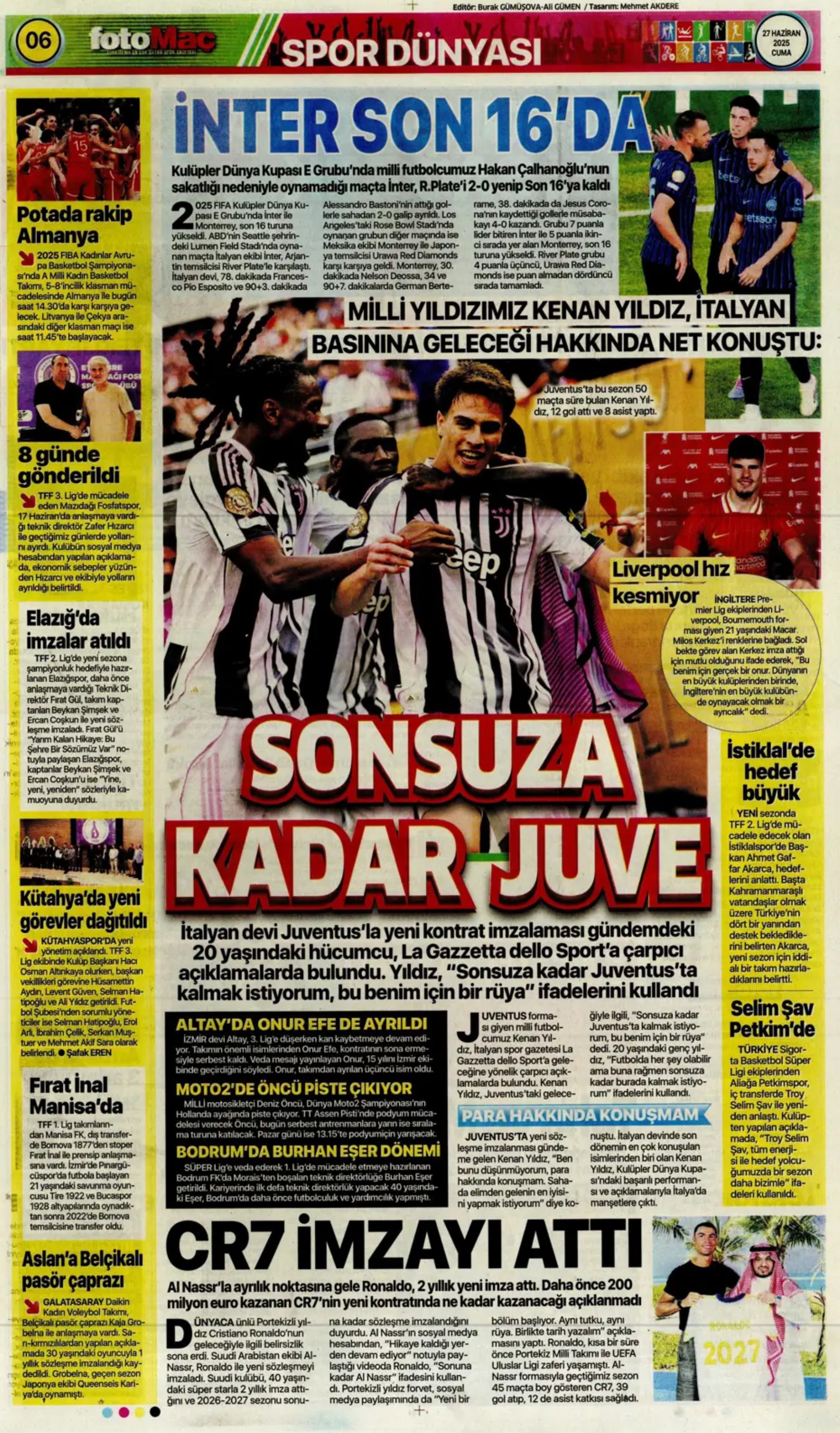 Sporda günün manşetleri... Galatasaray'a Osimhen müjdesi: Uğurcan Çakır'da sıcak saatler!