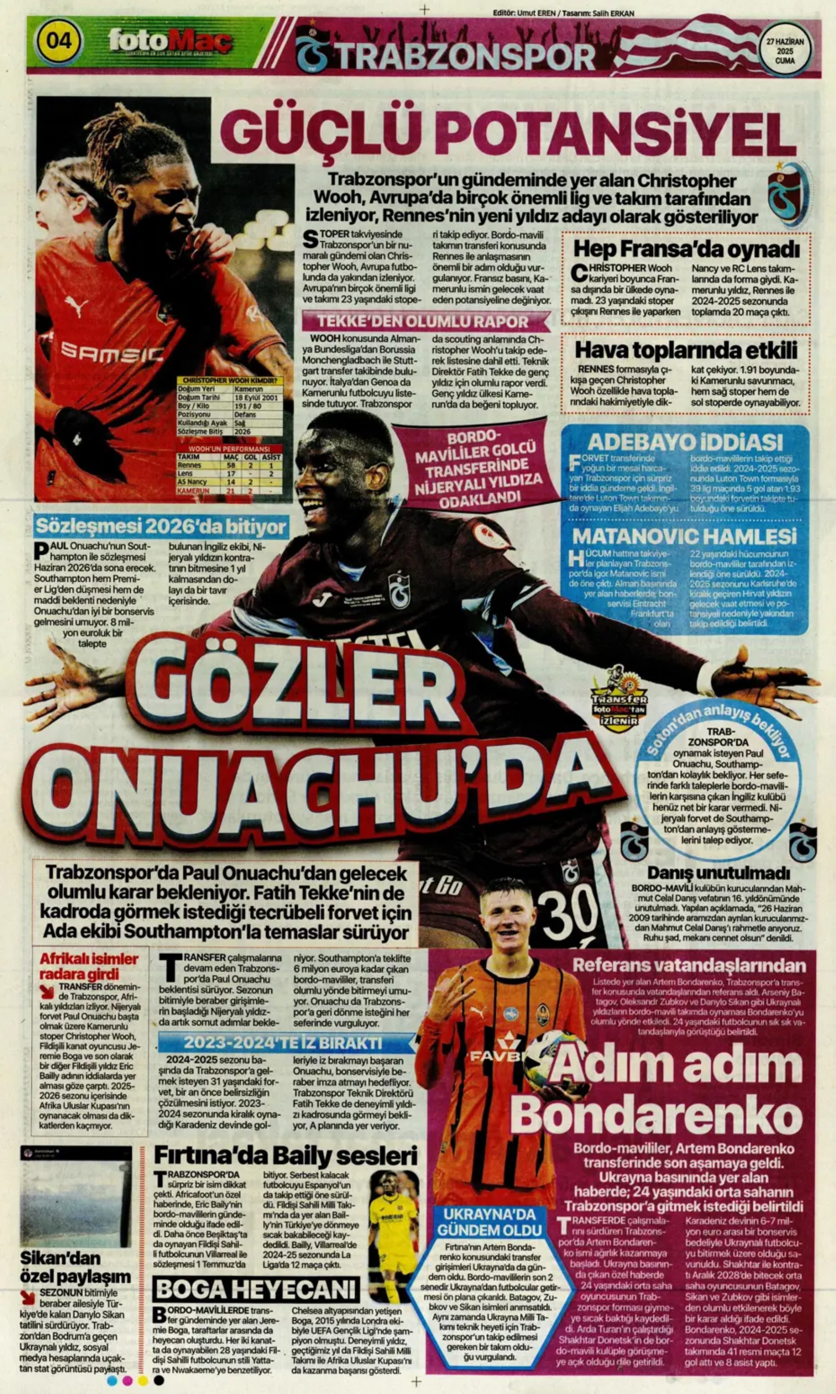 Sporda günün manşetleri... Galatasaray'a Osimhen müjdesi: Uğurcan Çakır'da sıcak saatler!