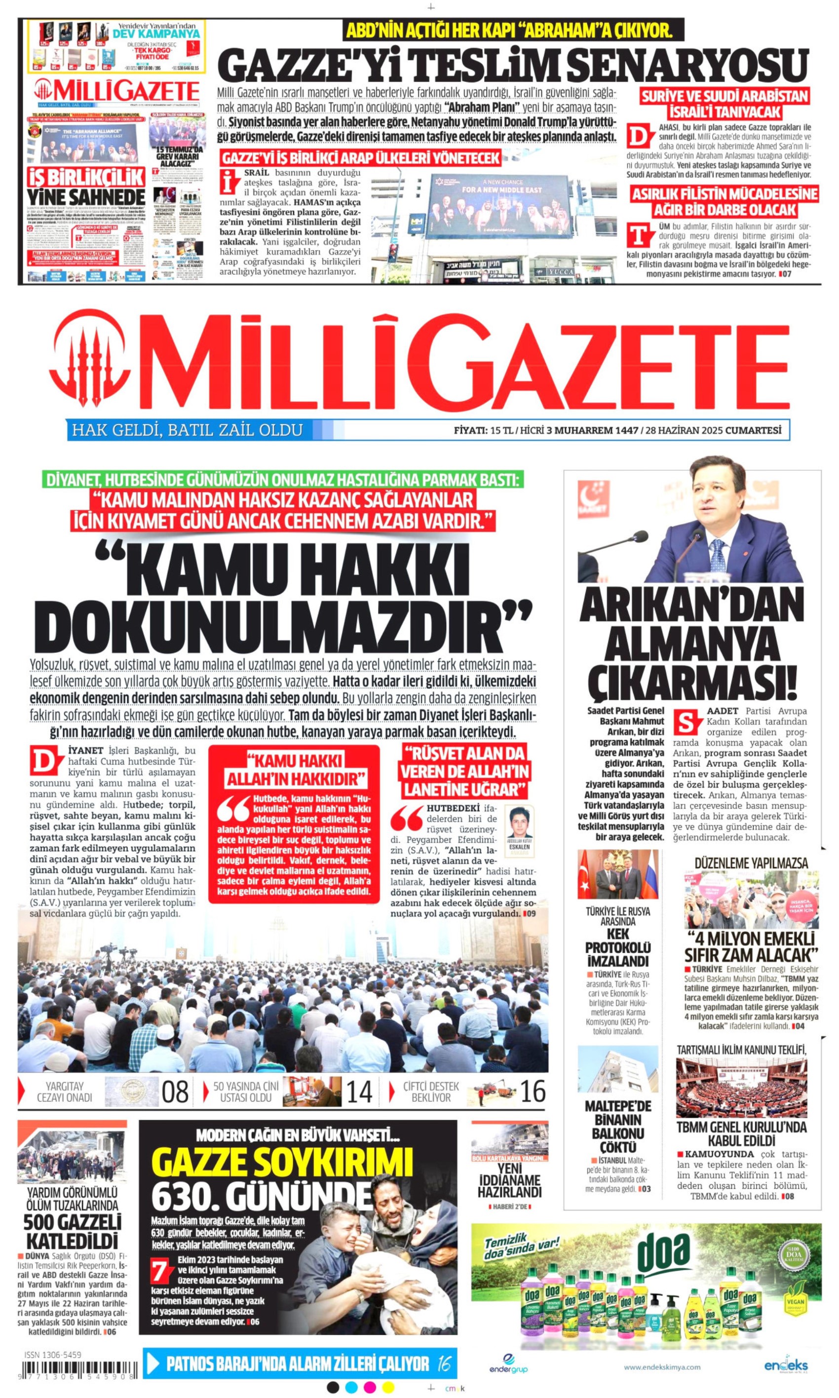 Gazete manşetleri: 3 CHP'linin görüşme trafiğinin detayları belli oldu