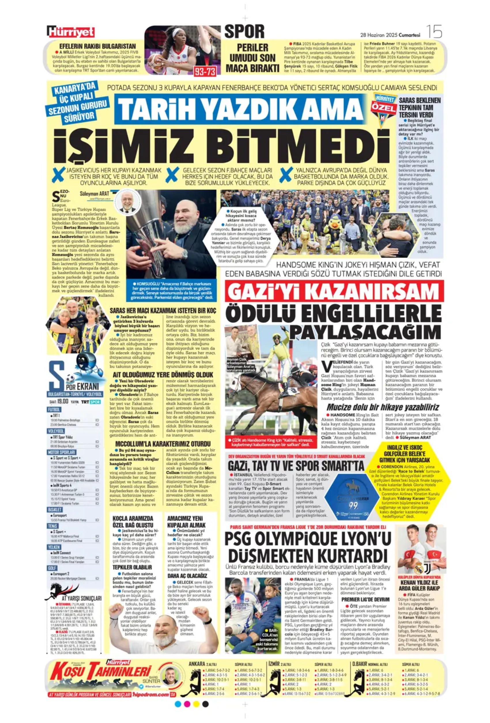 Sporda günün manşetleri... Duran için geri sayım, Osimhen için yeni formül