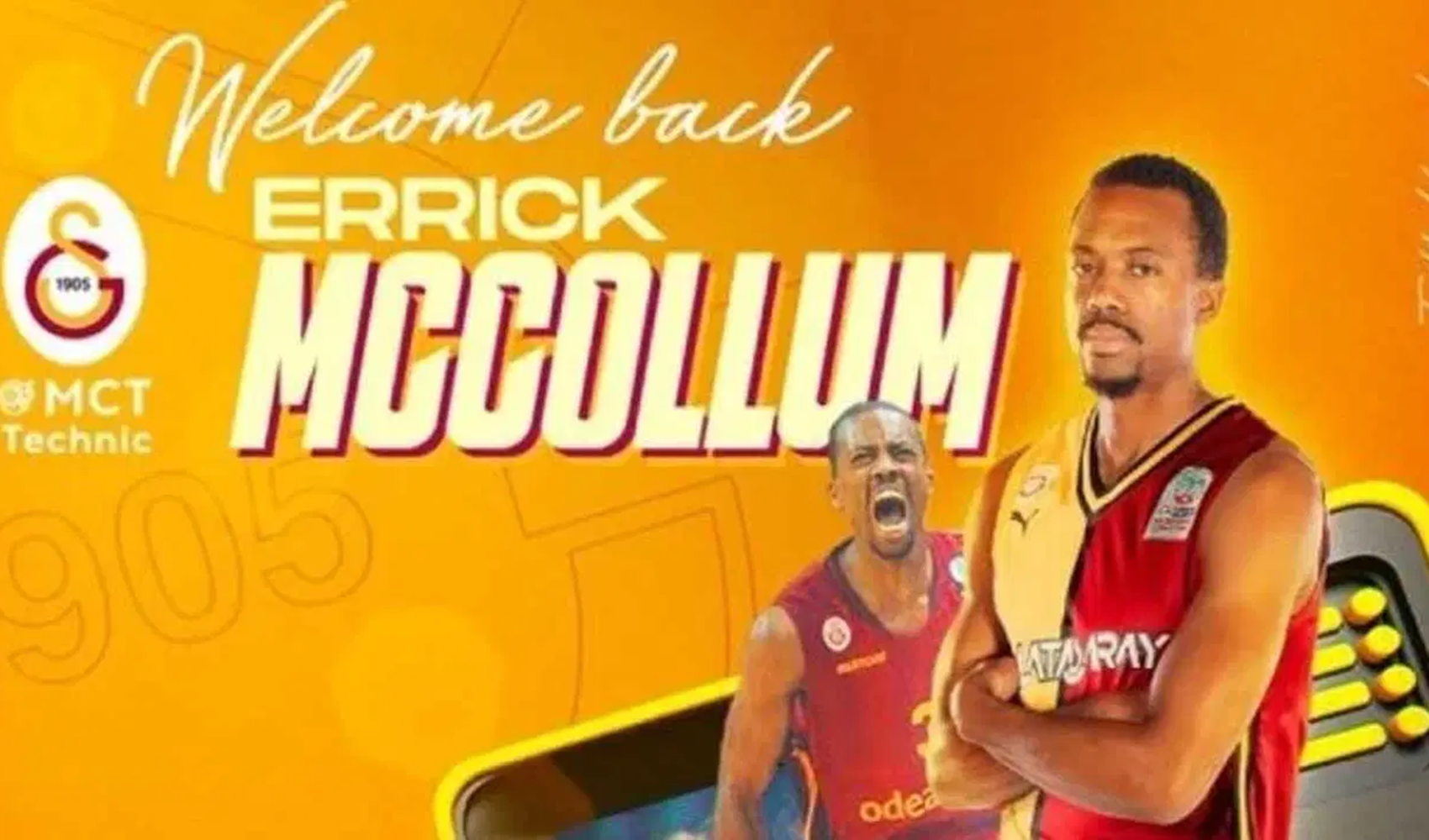 Errick McCollum Galatasaray'a transfer oldu