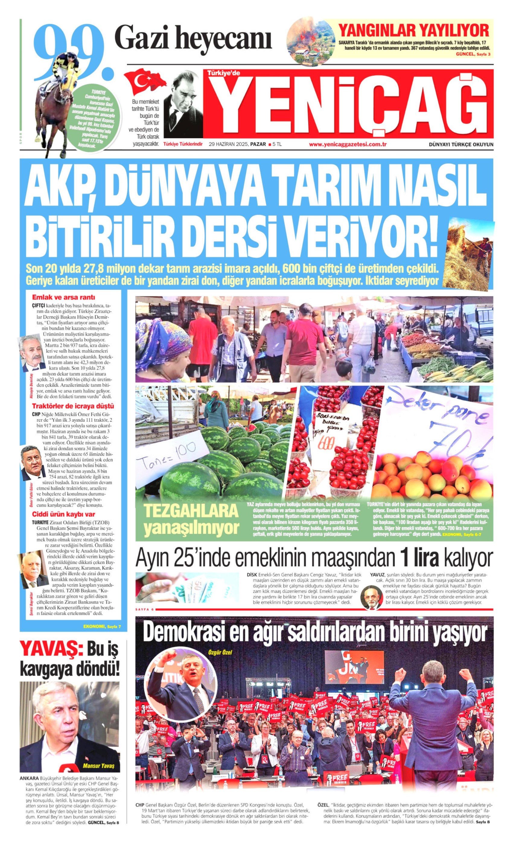 29 Haziran gazete manşetleri: Kemal Kılıçdaroğlu'na yönelik dikkat çeken manşet: 'Bölen oldunuz'
