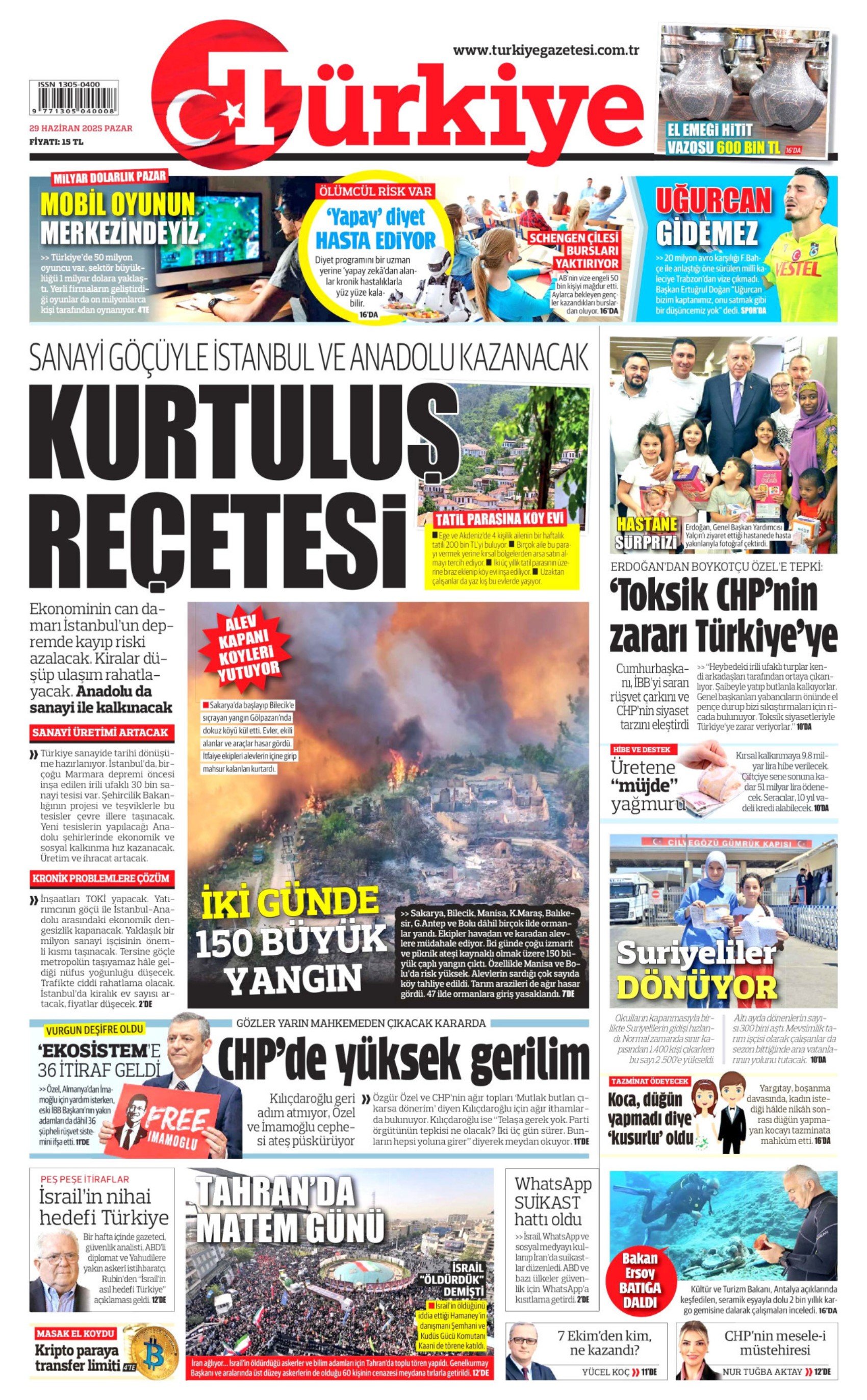 29 Haziran gazete manşetleri: Kemal Kılıçdaroğlu'na yönelik dikkat çeken manşet: 'Bölen oldunuz'