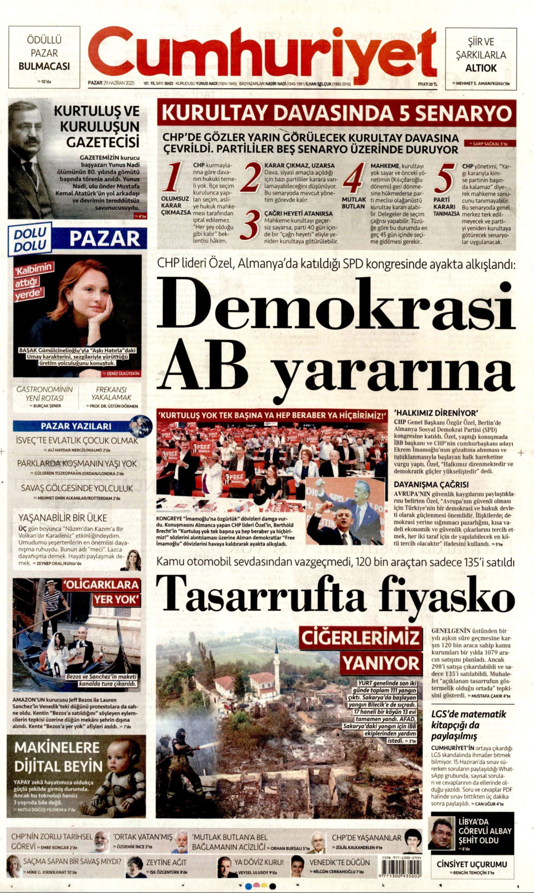 29 Haziran gazete manşetleri: Kemal Kılıçdaroğlu'na yönelik dikkat çeken manşet: 'Bölen oldunuz'