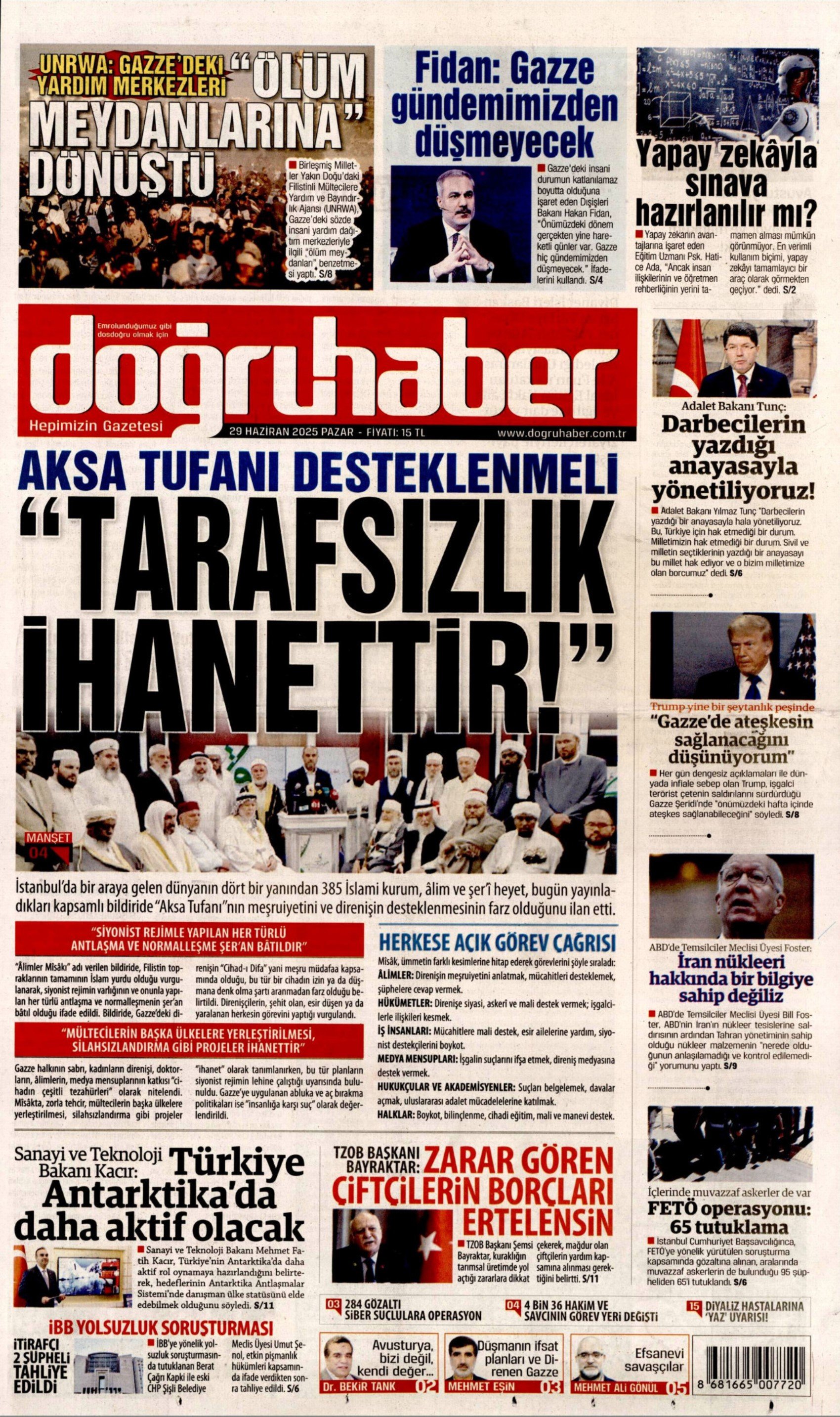 29 Haziran gazete manşetleri: Kemal Kılıçdaroğlu'na yönelik dikkat çeken manşet: 'Bölen oldunuz'