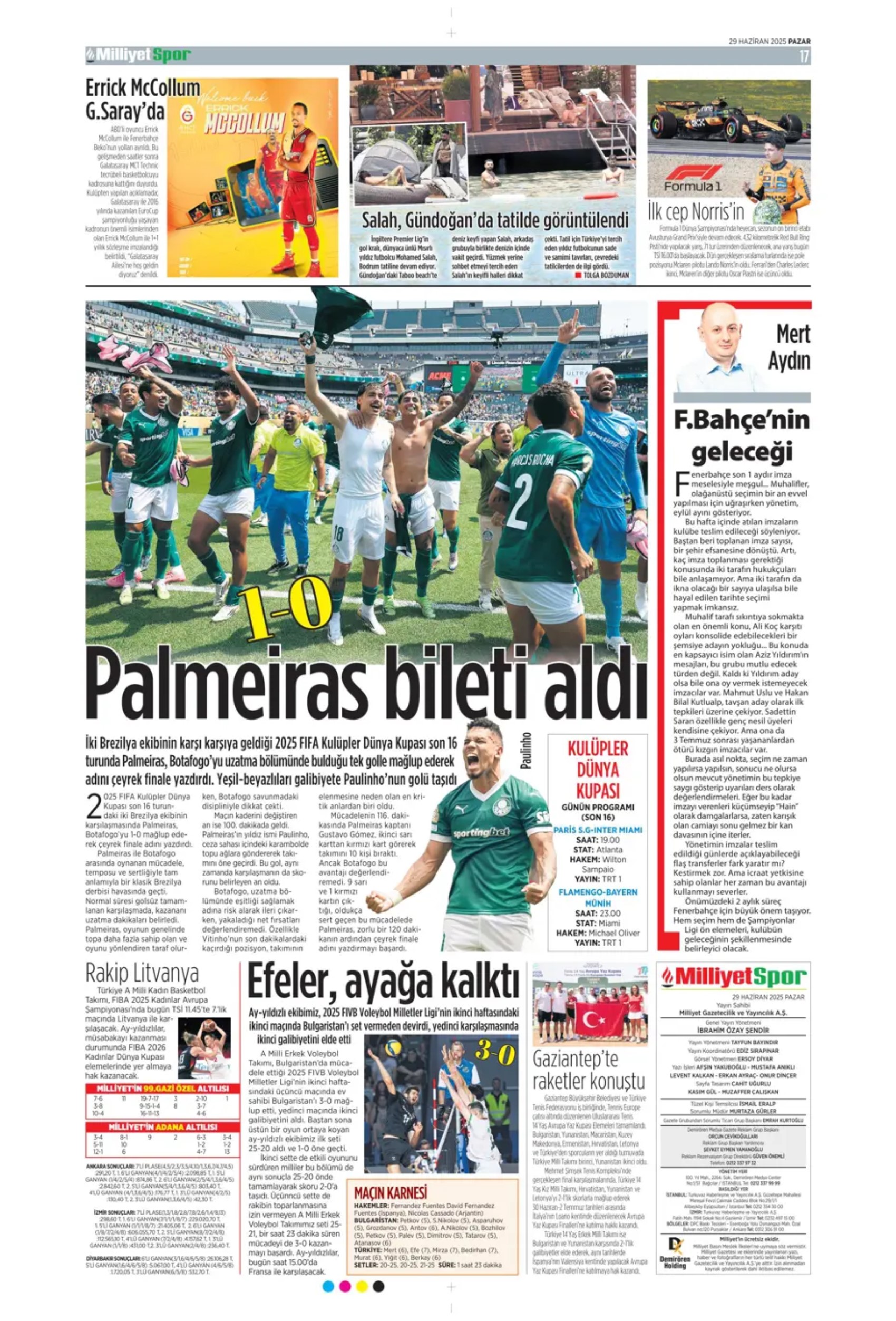 Sporda günün manşetleri... Uğurcan'ın Fenerbahçe'ye transferine veto: Galatasaray Osimhen'in alternatifini buldu!