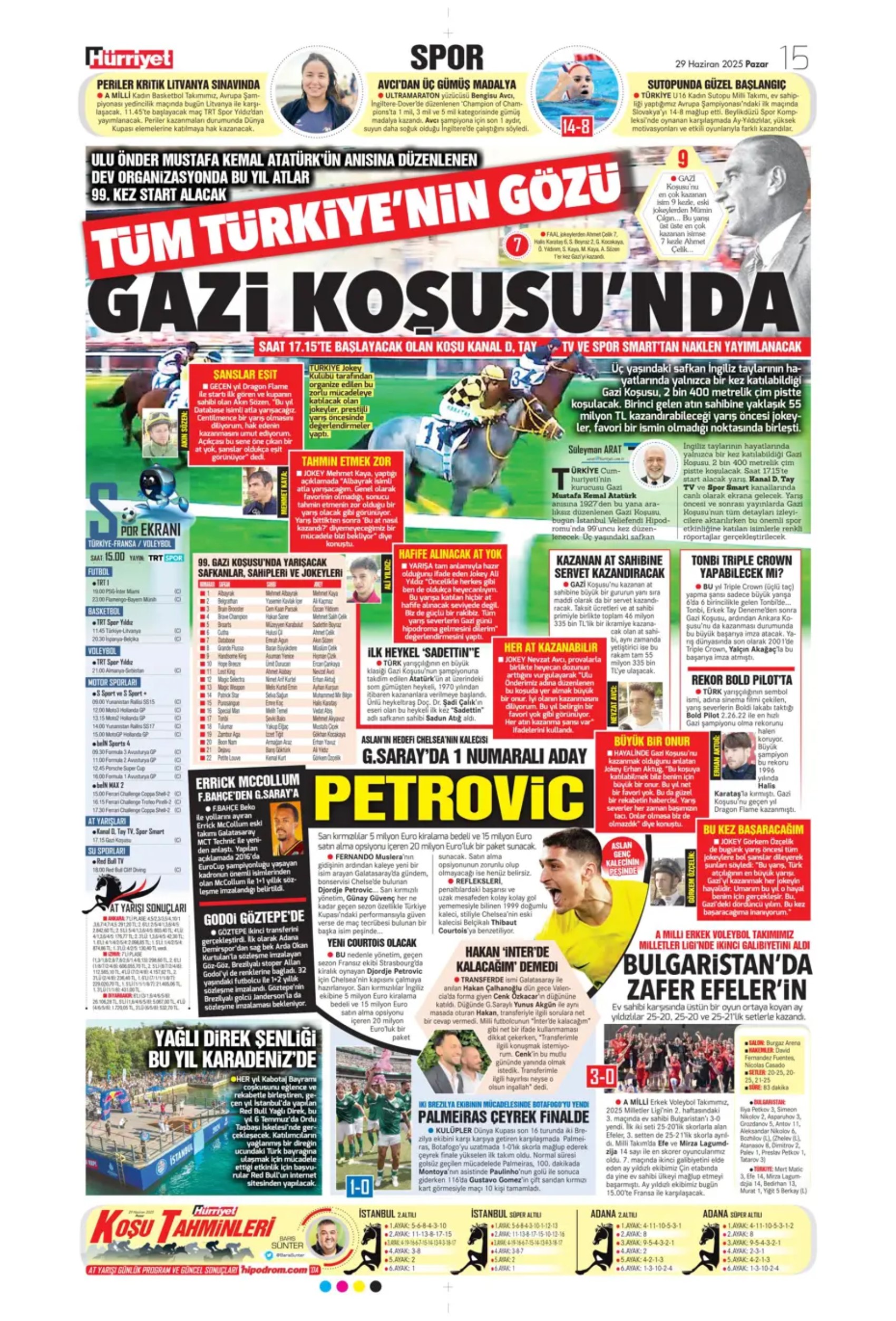 Sporda günün manşetleri... Uğurcan'ın Fenerbahçe'ye transferine veto: Galatasaray Osimhen'in alternatifini buldu!