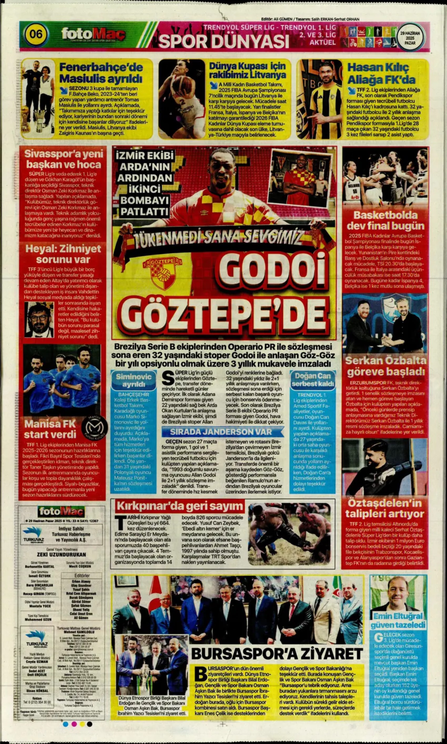 Sporda günün manşetleri... Uğurcan'ın Fenerbahçe'ye transferine veto: Galatasaray Osimhen'in alternatifini buldu!