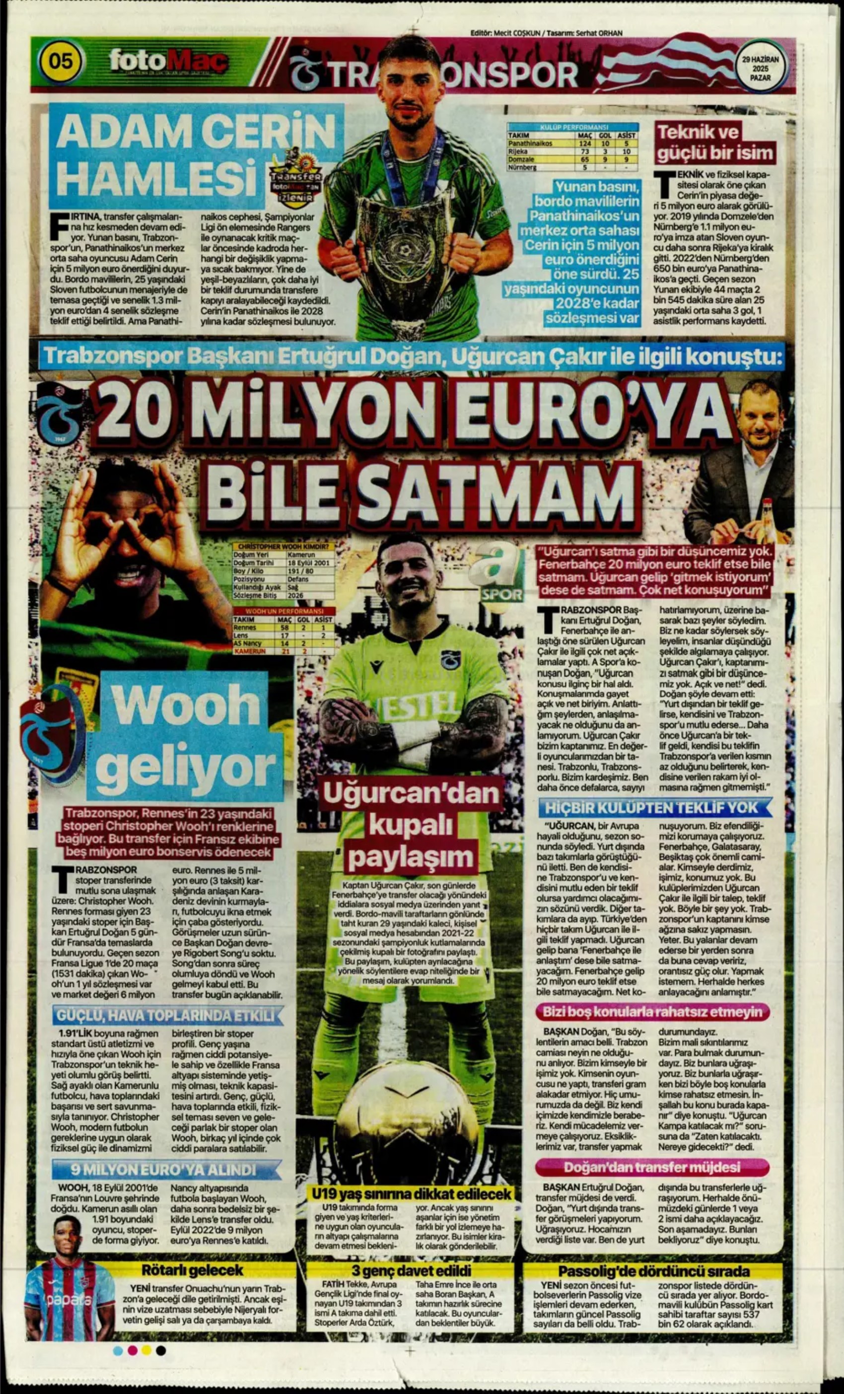 Sporda günün manşetleri... Uğurcan'ın Fenerbahçe'ye transferine veto: Galatasaray Osimhen'in alternatifini buldu!