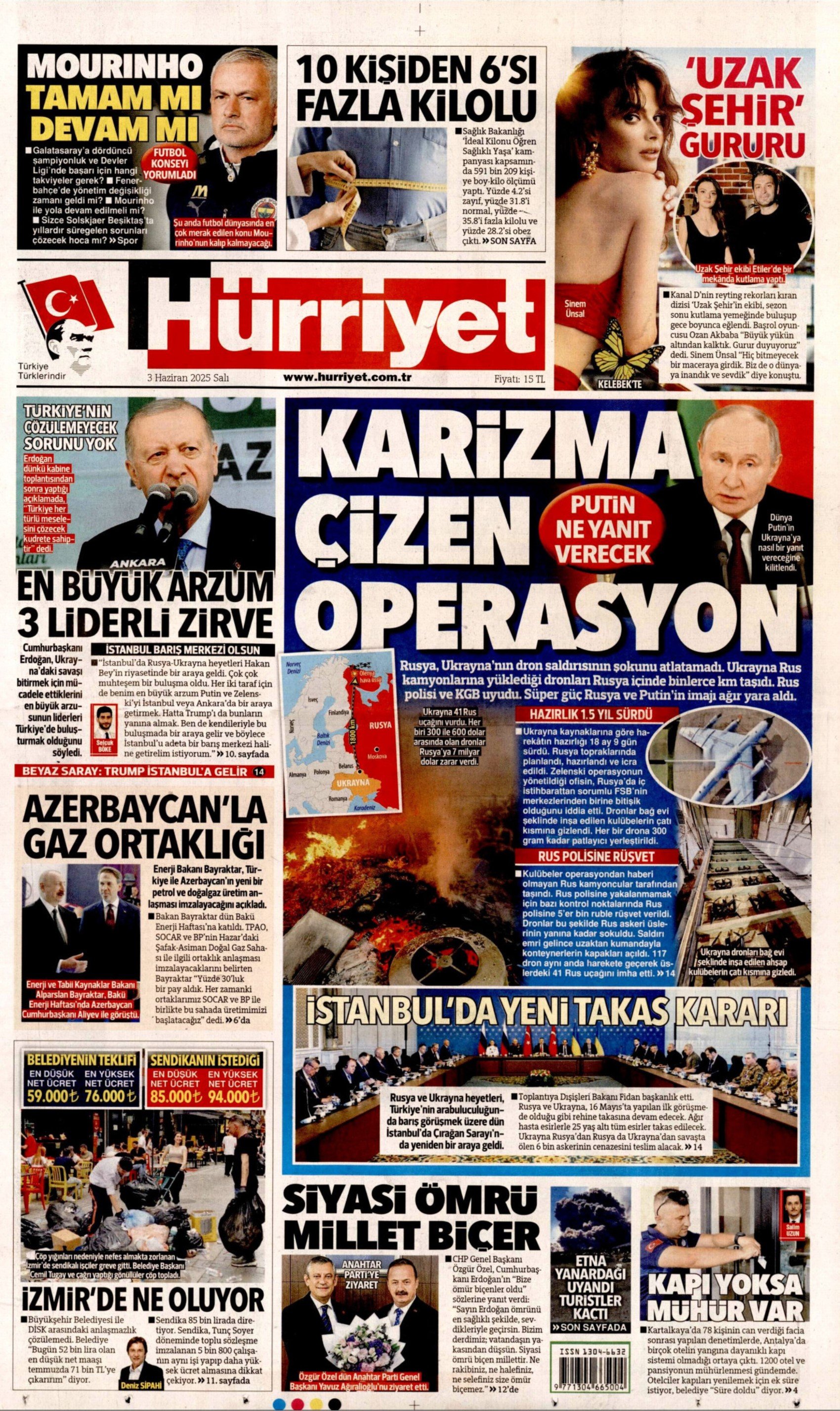 3 Haziran 2025 gazete manşetleri