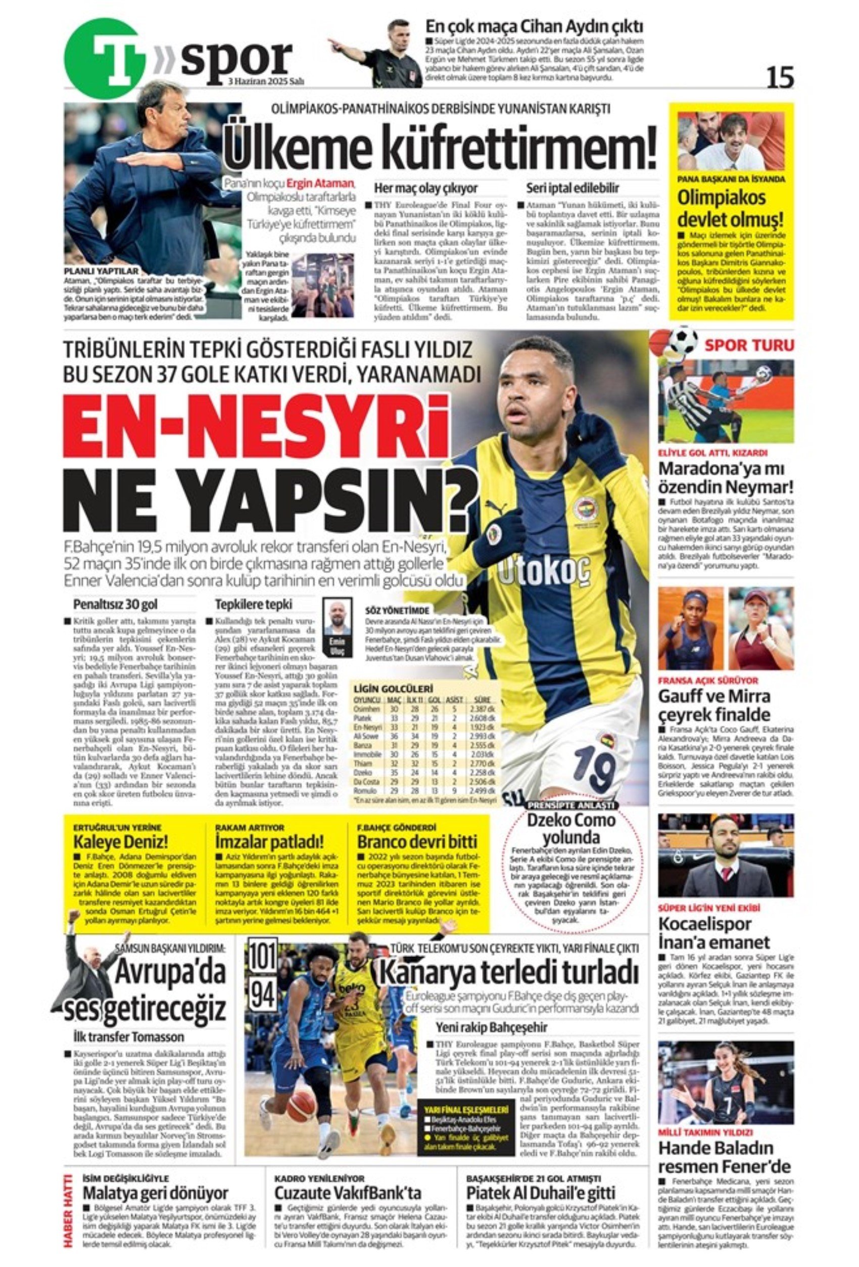 Sporda günün manşetleri... Osimhen'de sıcak saatler: 'Resmen gitti'