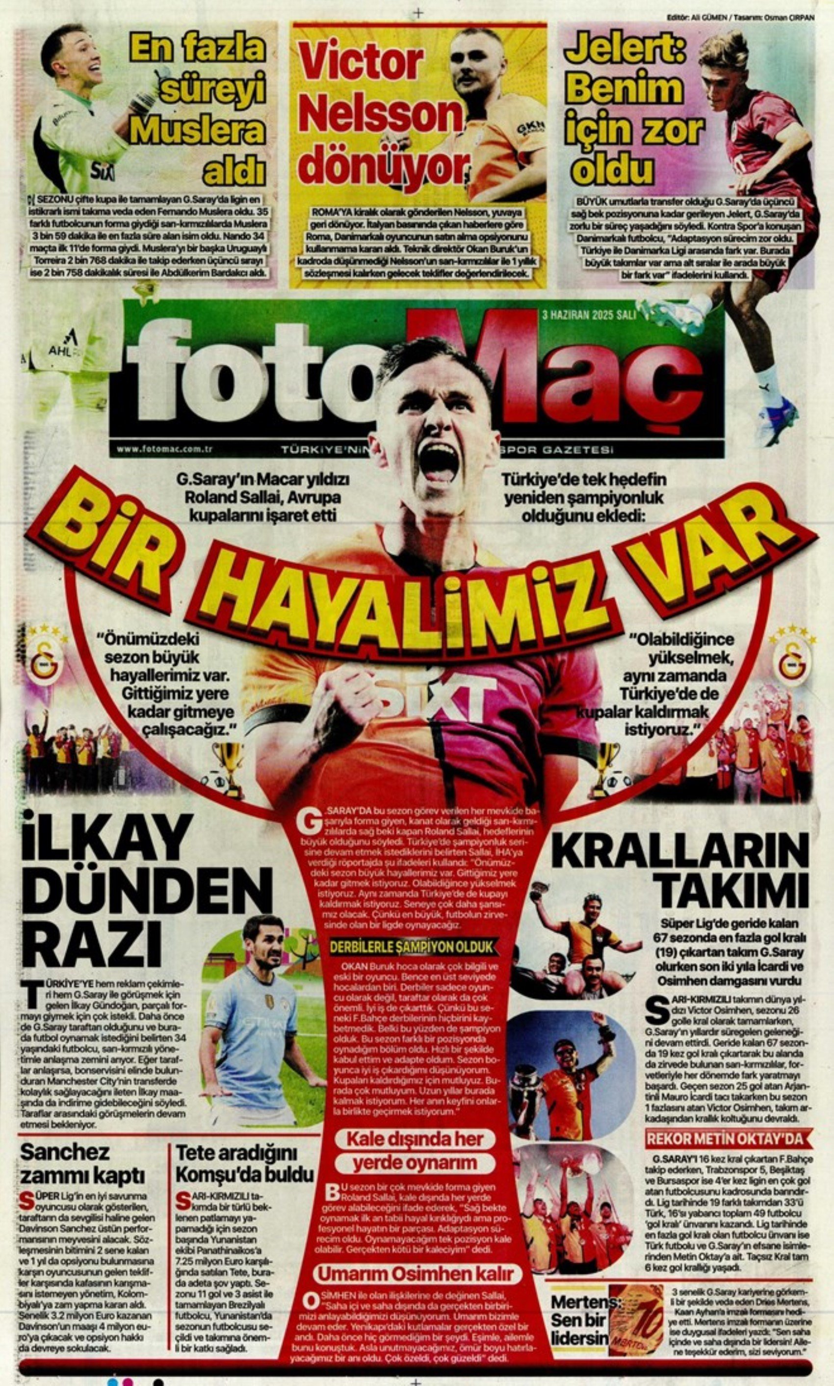 Sporda günün manşetleri... Osimhen'de sıcak saatler: 'Resmen gitti'