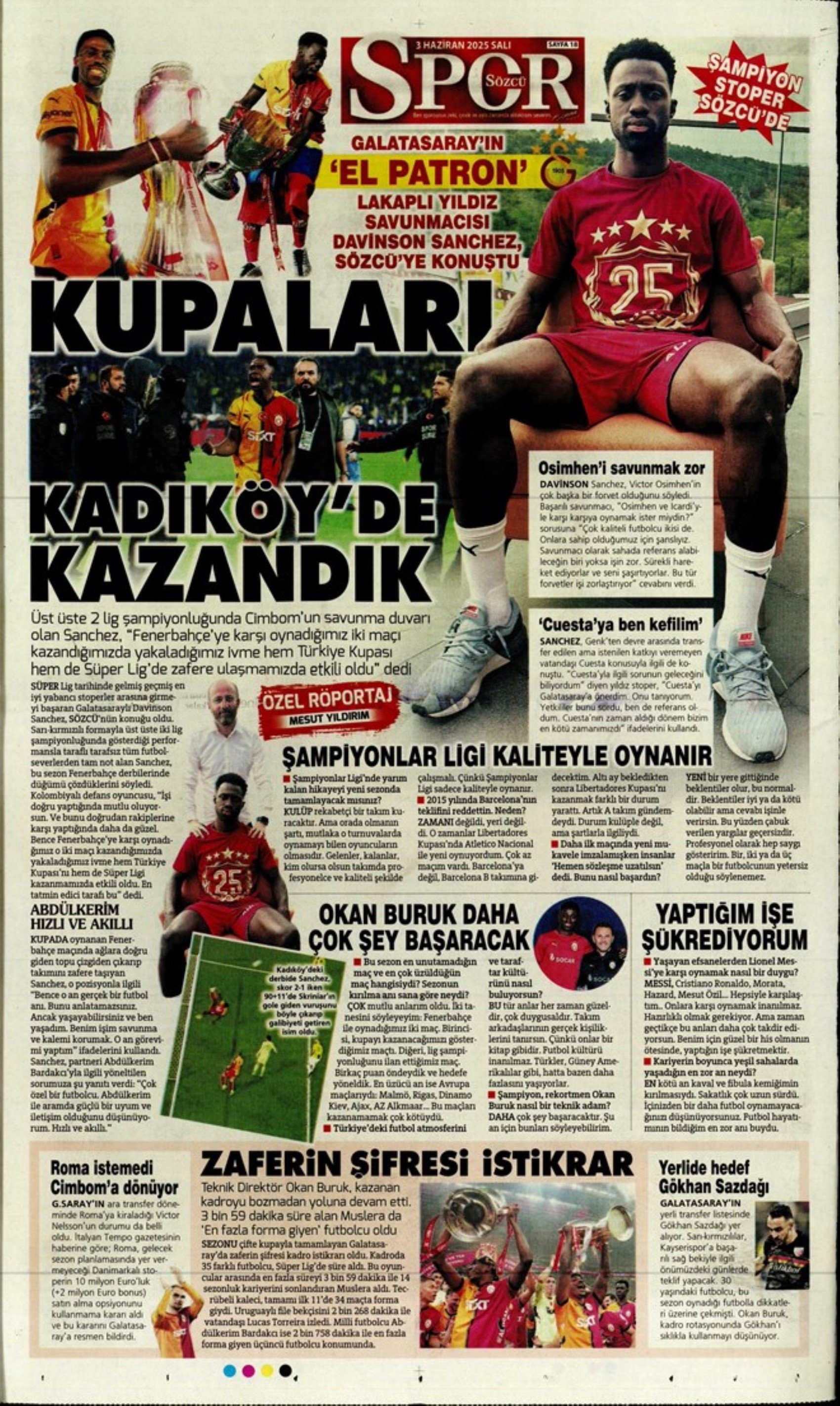 Sporda günün manşetleri... Osimhen'de sıcak saatler: 'Resmen gitti'