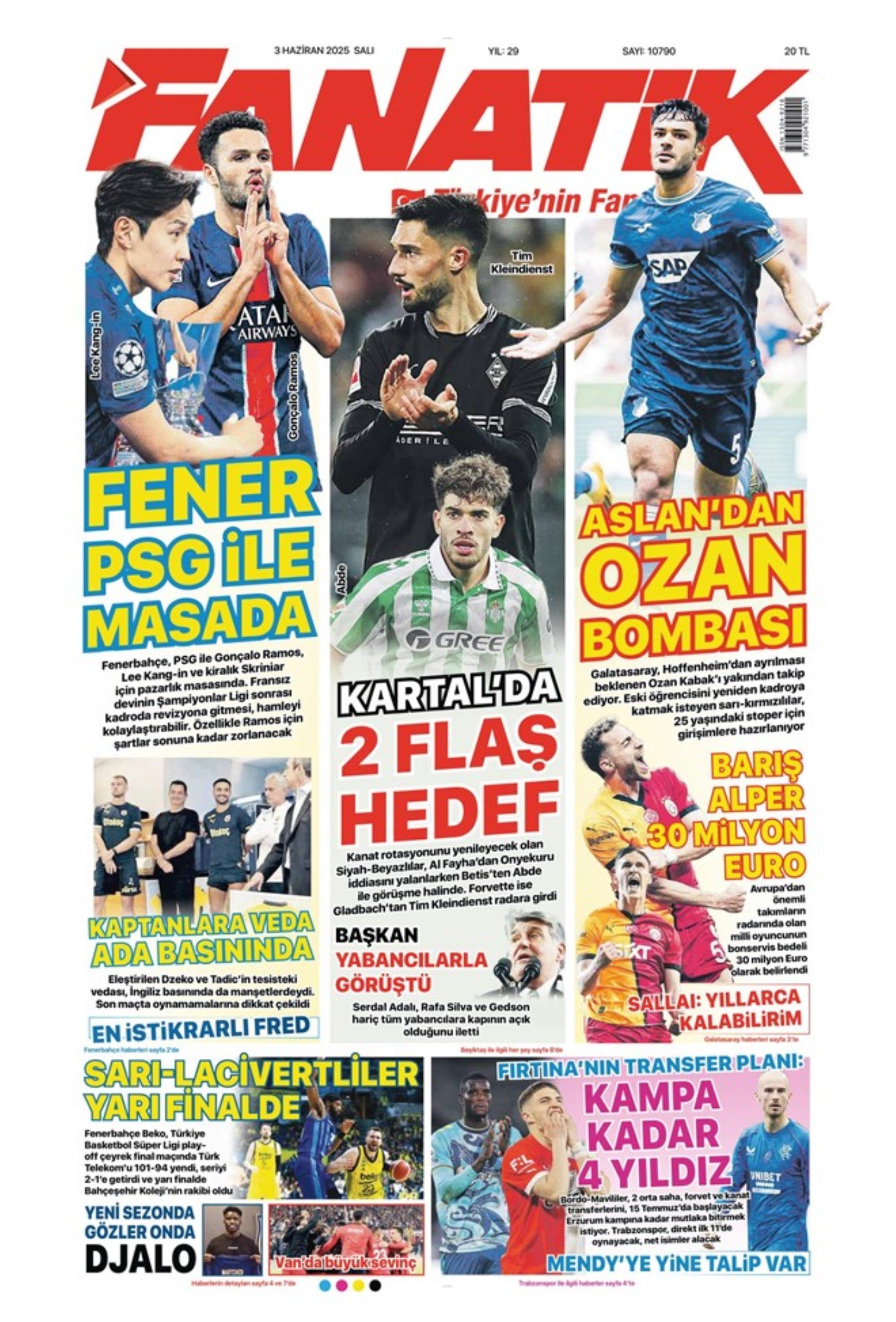 Sporda günün manşetleri... Osimhen'de sıcak saatler: 'Resmen gitti'