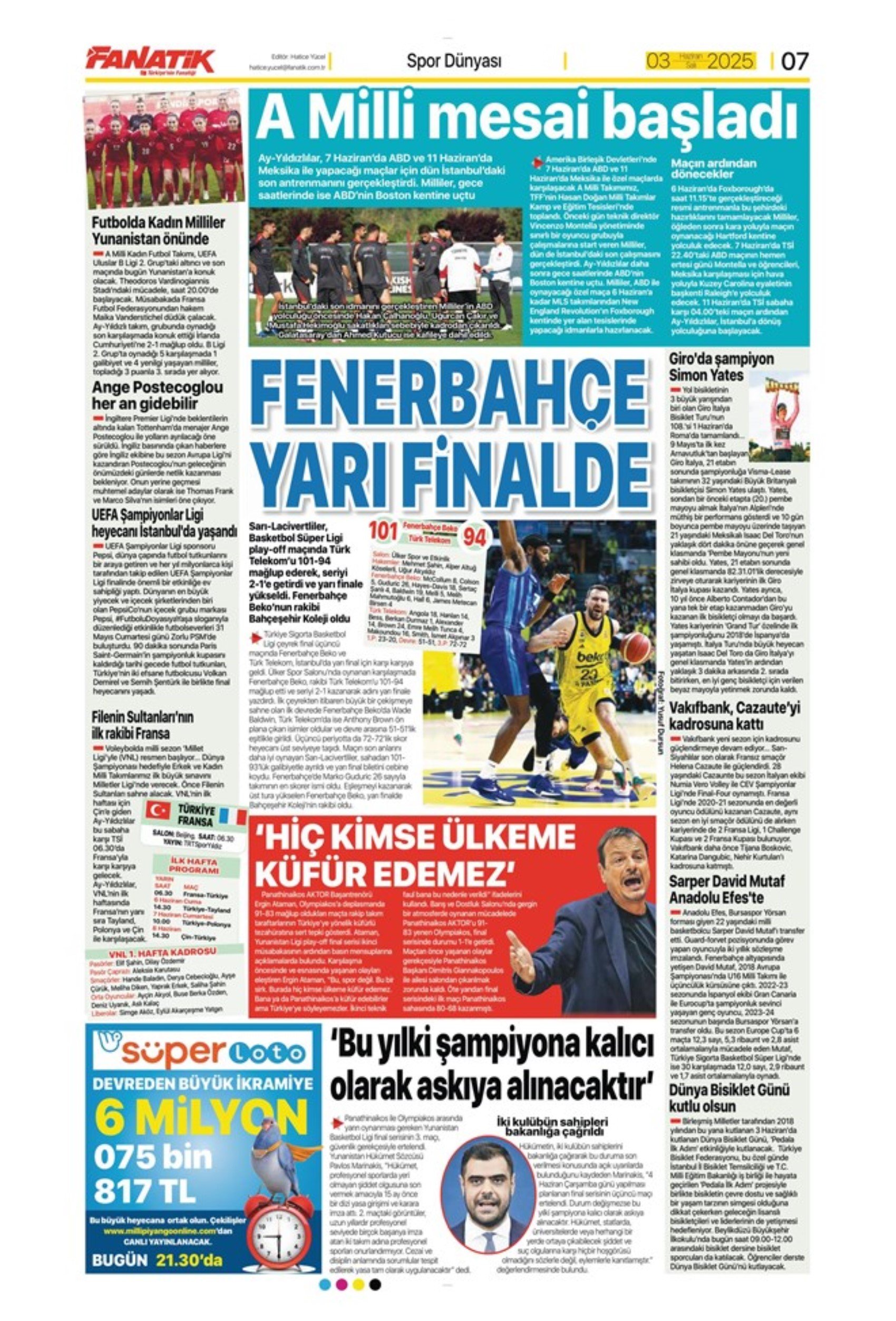 Sporda günün manşetleri... Osimhen'de sıcak saatler: 'Resmen gitti'