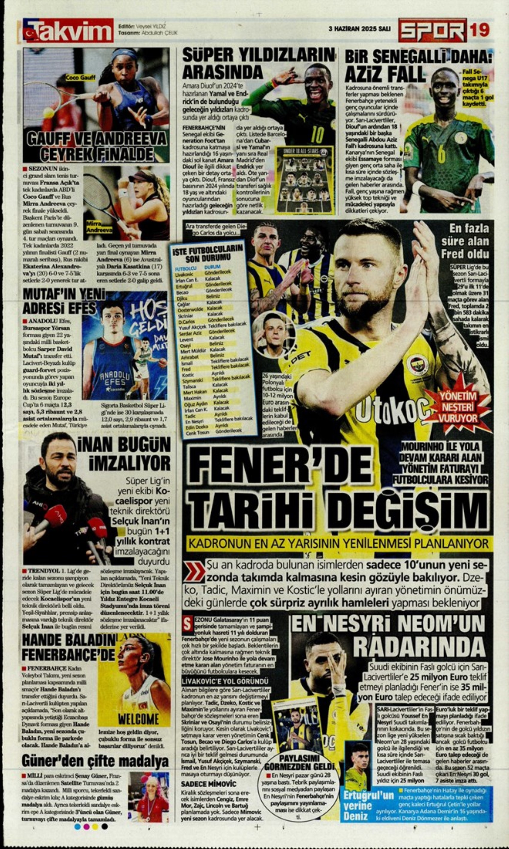 Sporda günün manşetleri... Osimhen'de sıcak saatler: 'Resmen gitti'