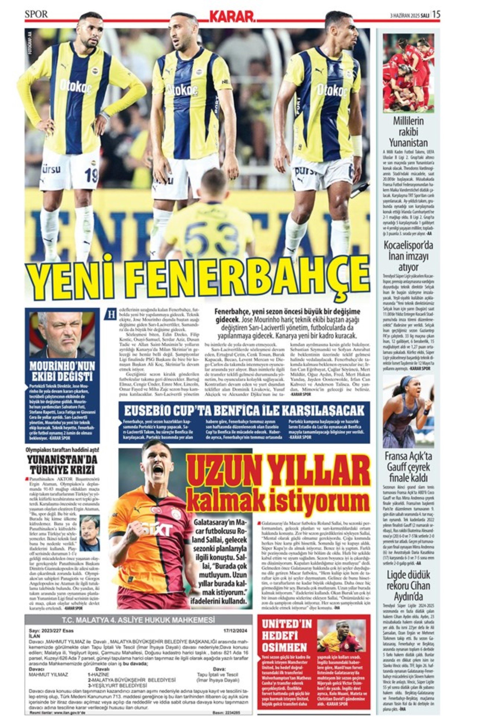 Sporda günün manşetleri... Osimhen'de sıcak saatler: 'Resmen gitti'